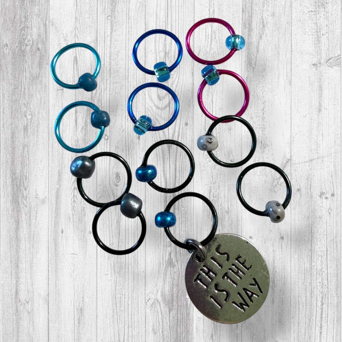This Is the Way to Finish the Project Progress and Stitch Markers