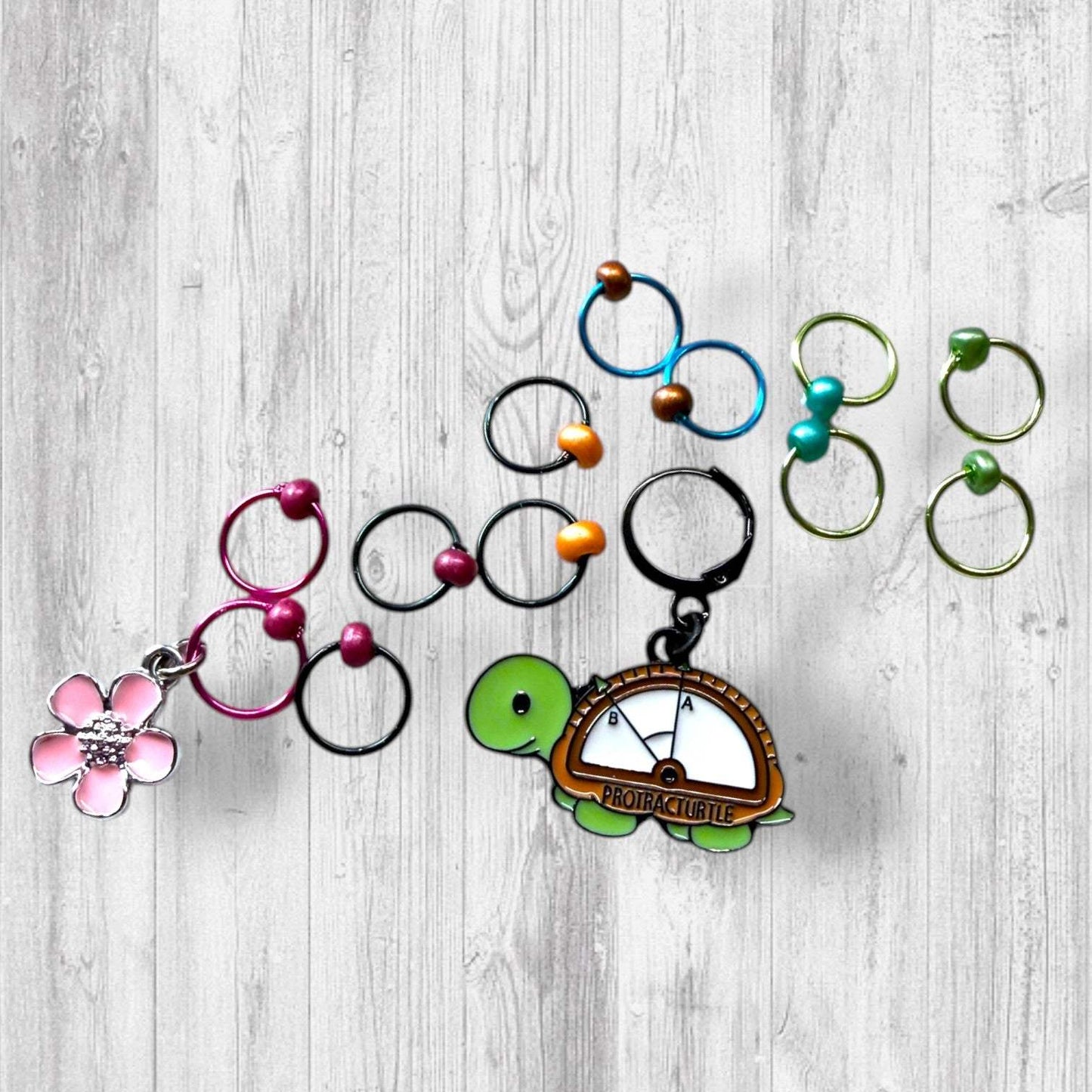 Protracturtle Says The Limit Does Not Exist Progress and Stitch Markers