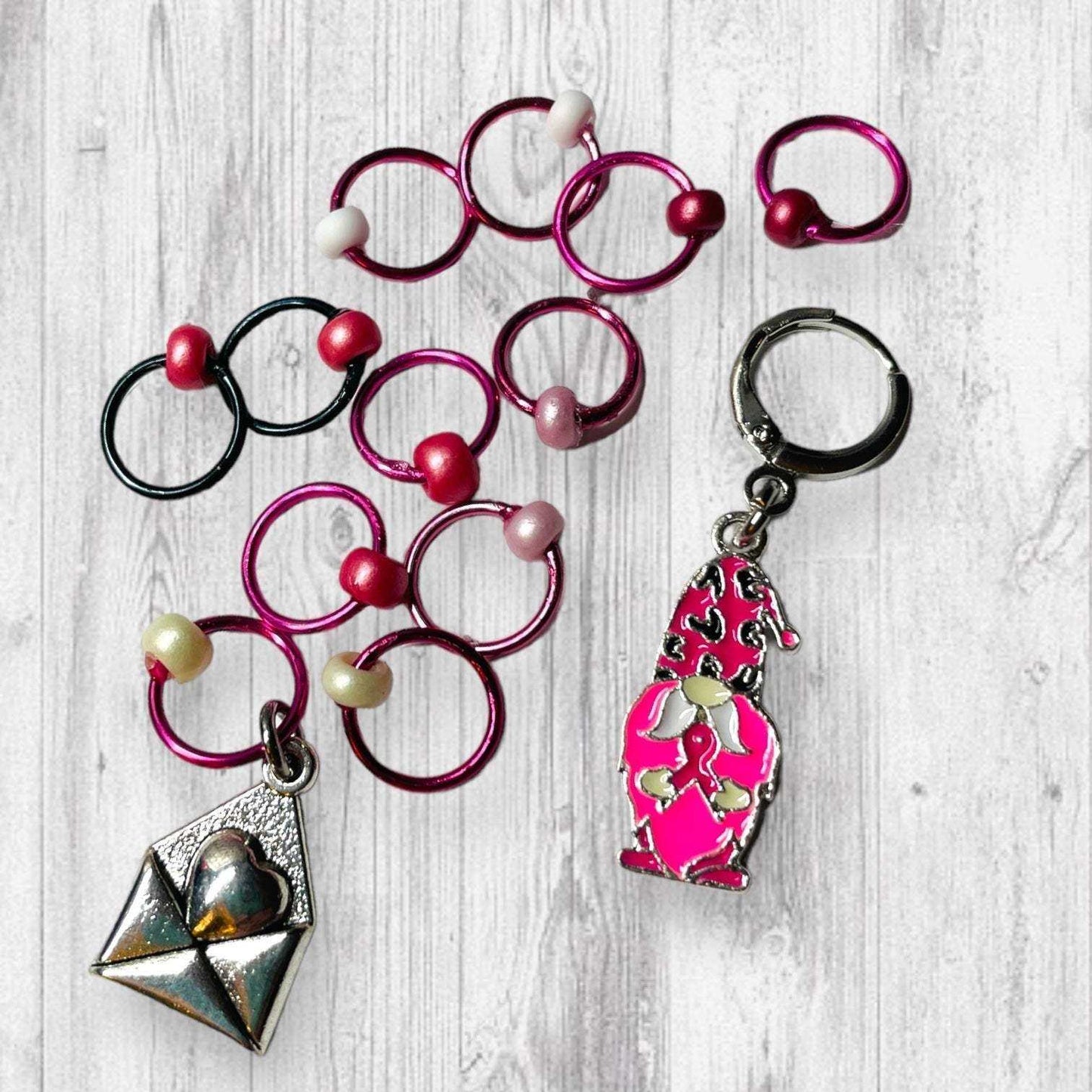 I'll love you gnome-atter what Progress and Stitch Markers