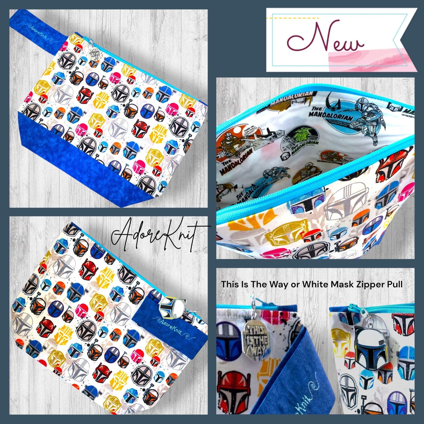 This Is the Way (to Finish It) Project Bag | Zippered Bag | May the Force 2026 Collection