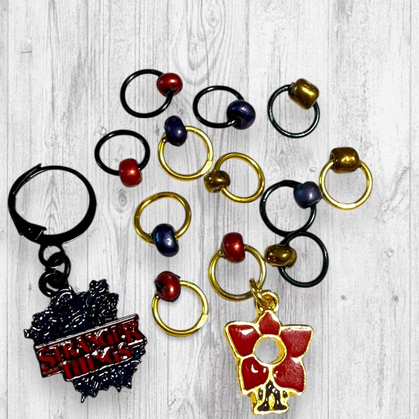 80s Retro Supernatural Progress and Stitch Markers