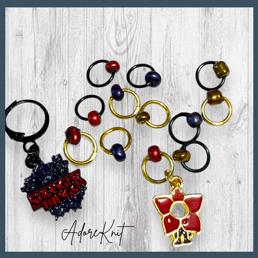 80s Retro Supernatural Progress and Stitch Markers