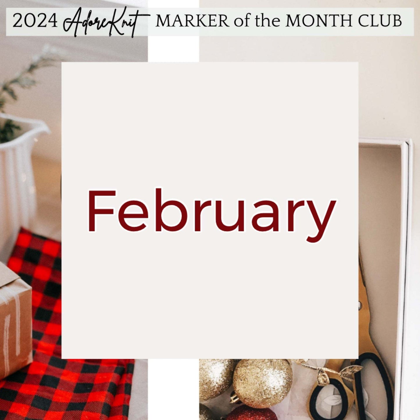 2024 Marker of the Month Club, a monthly surprise set of progress and stitch markers - AdoreKnit