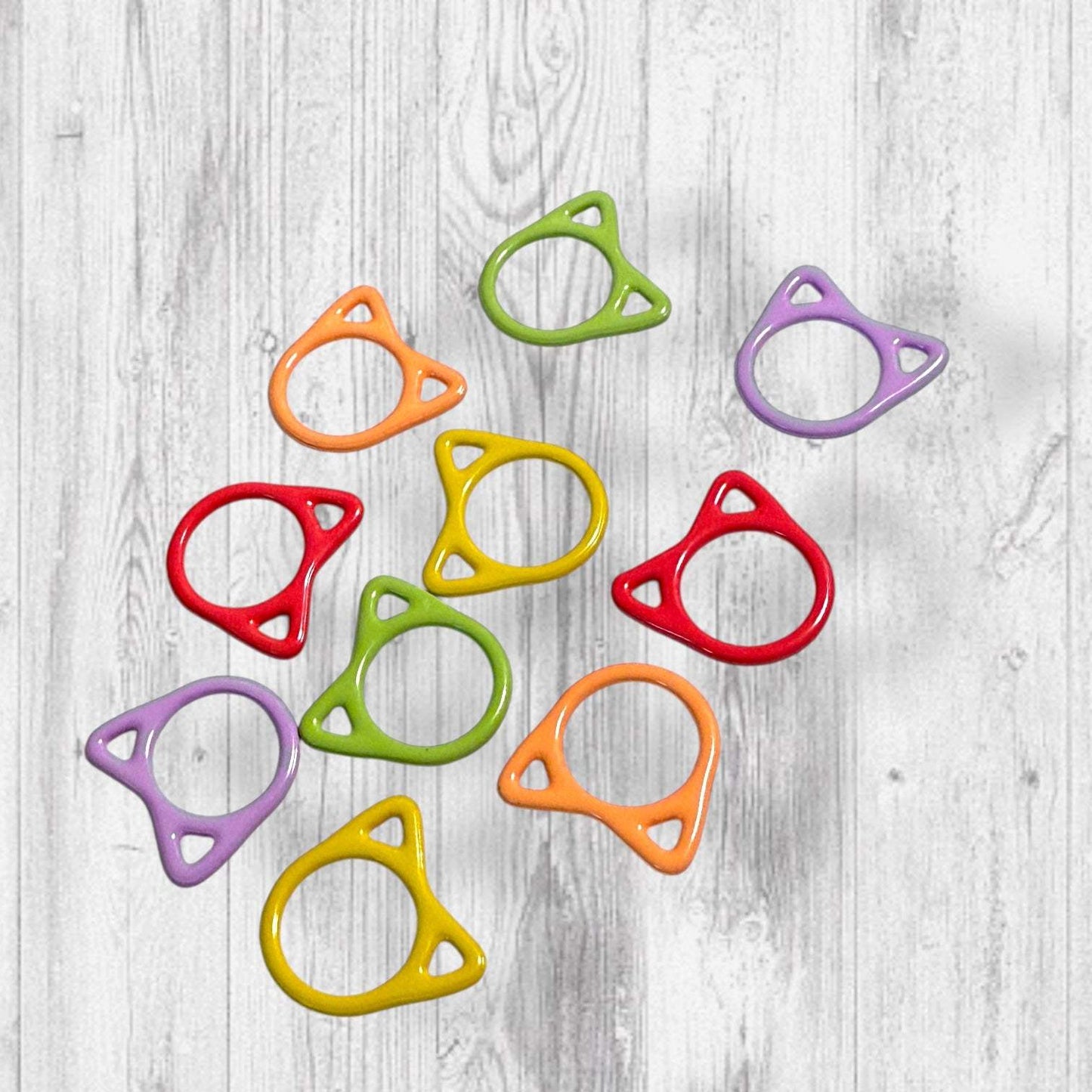 Cat Stitch Markers 10 Knitting Kitty Stitch Markers