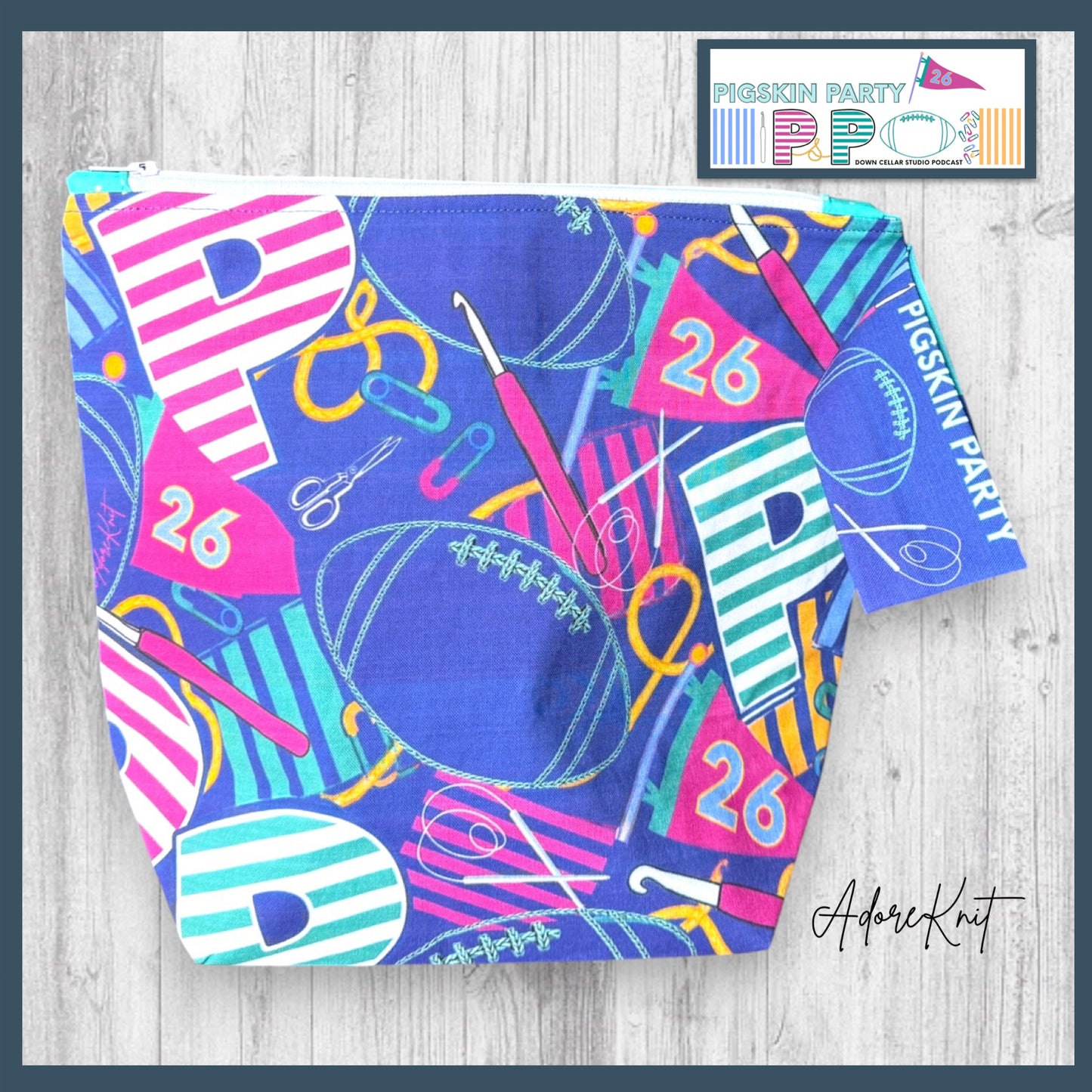 AdoreKnit 2026 Exclusive Pigskin Party Tote Bags