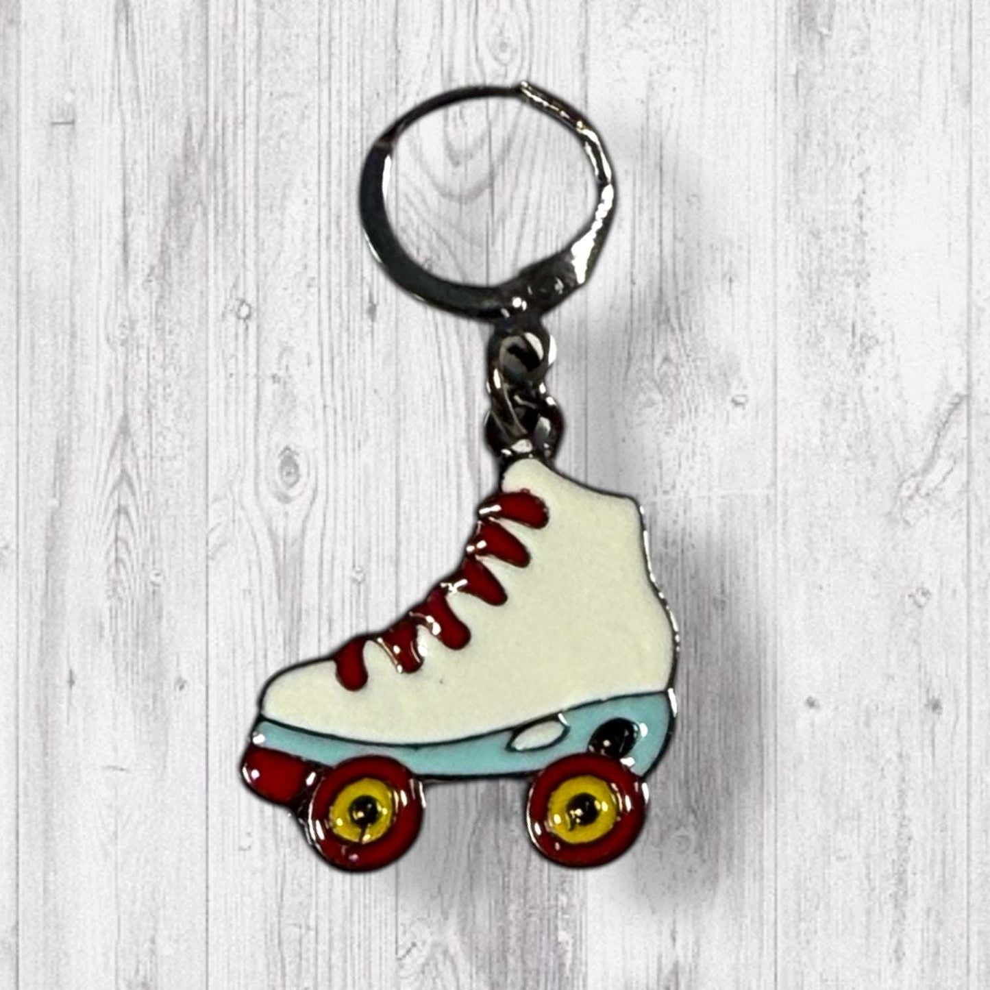 Roller Rink Memories and Pineapple Pizza Progress and Stitch Markers