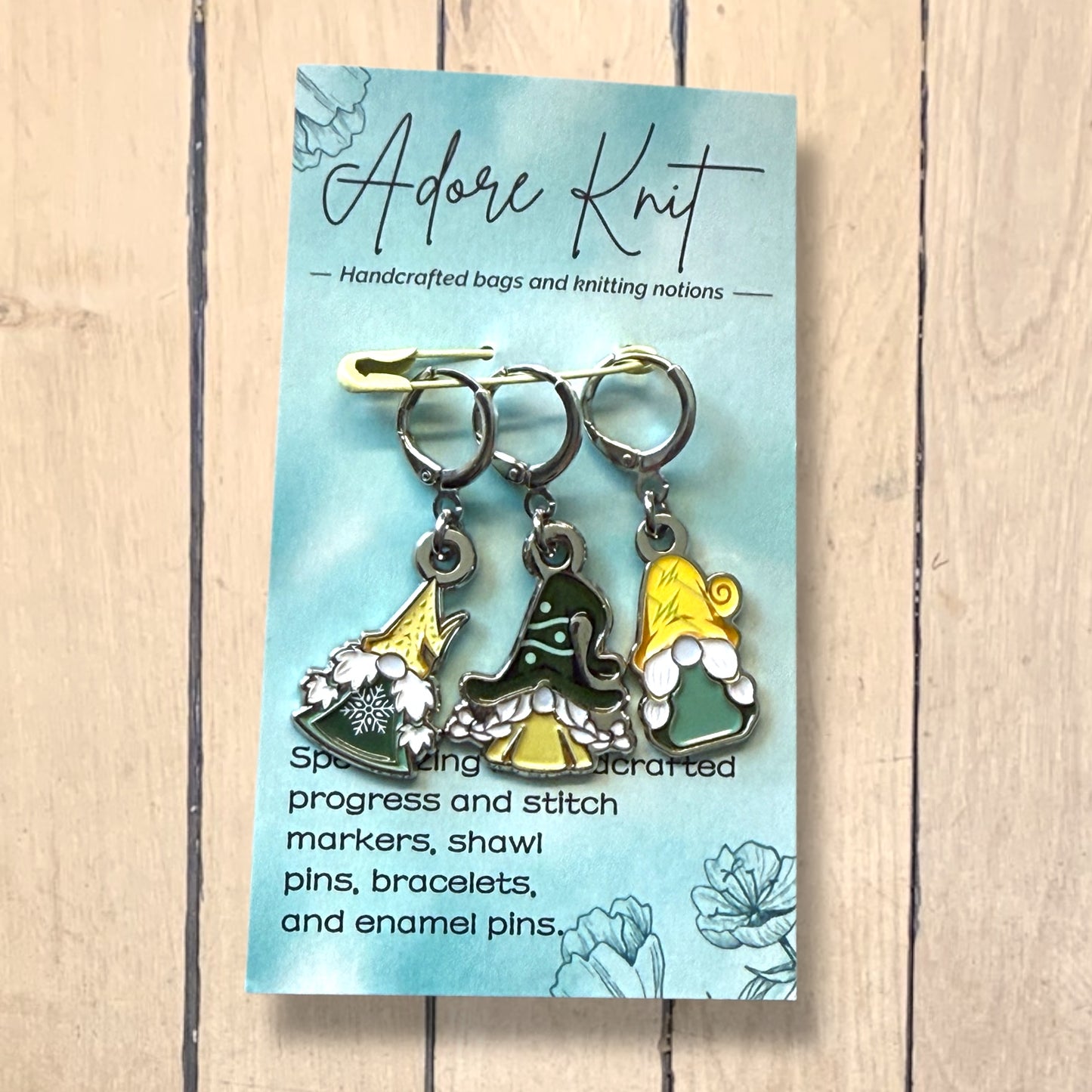 2025 Gnomeleaf Gathering Girls Progress & Stitch Marker Sets for Imagined Landscapes