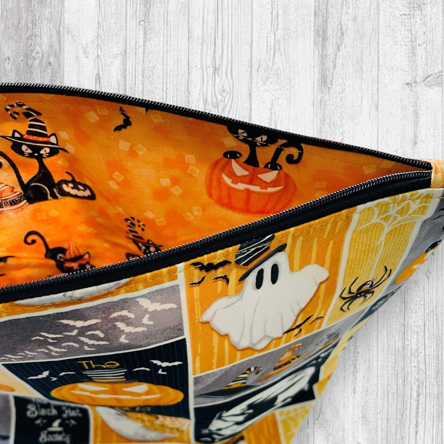 The The Usual Spookspects Wanted for Witchcraft Halloween Knitting Project Bag | AdoreKnit