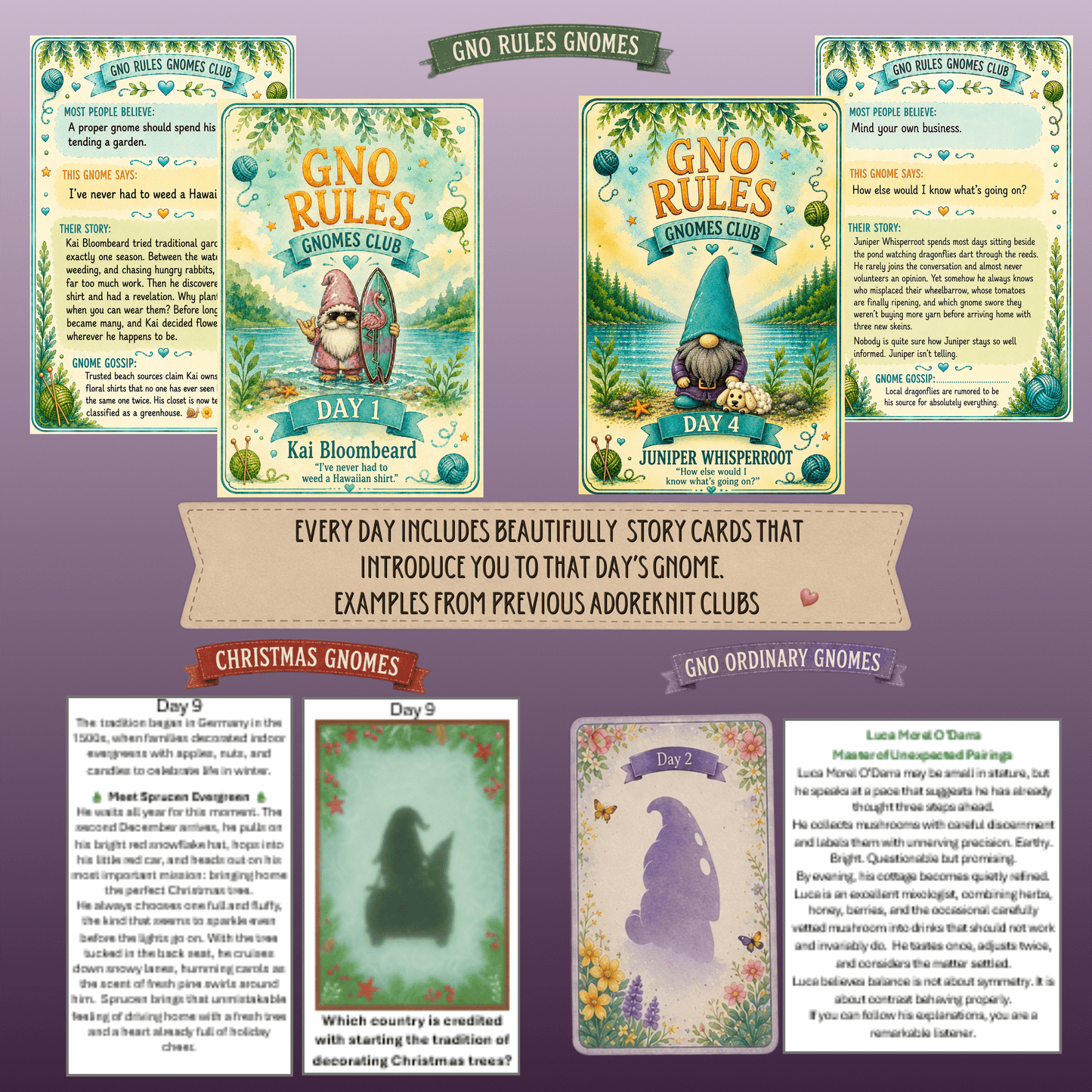 2027 Gnomes Worth Gnowing Knitting Countdown Club | AdoreKnit