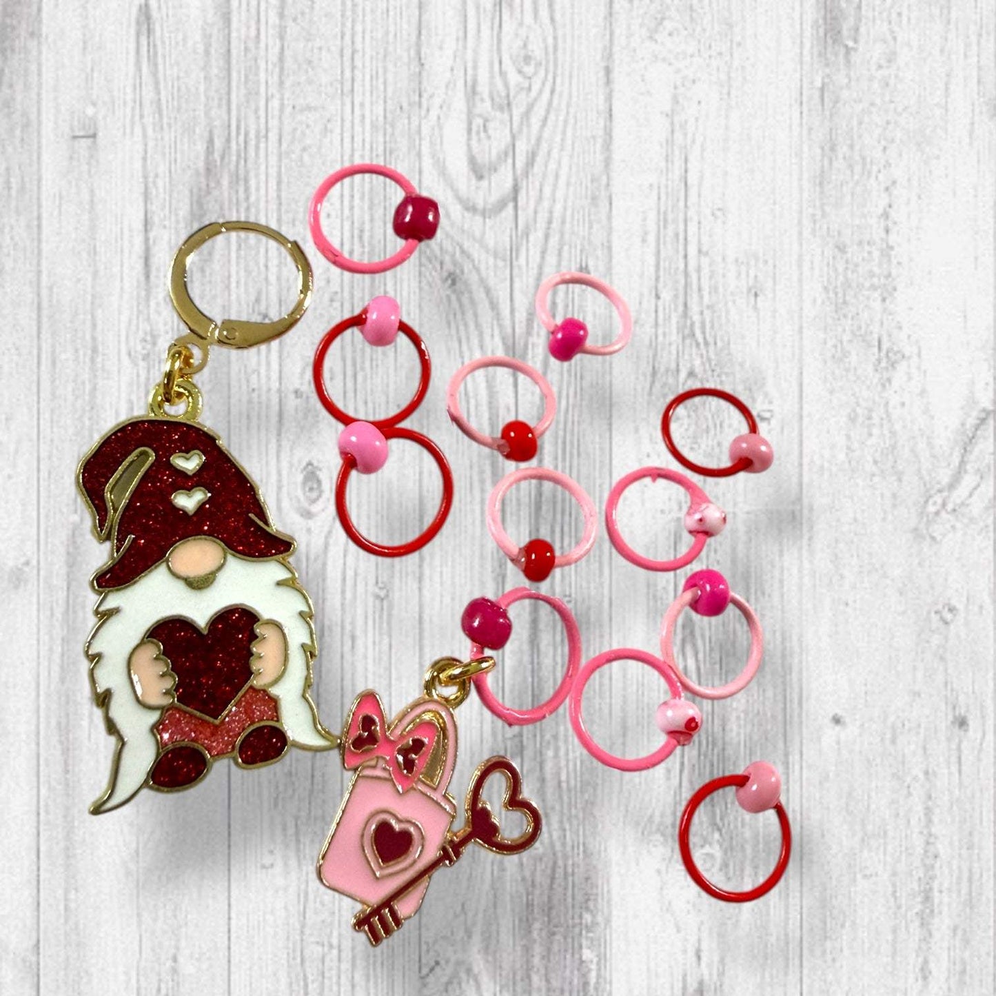 Gnomebody Loves You Like I Do Progress and Stitch Markers ❣️