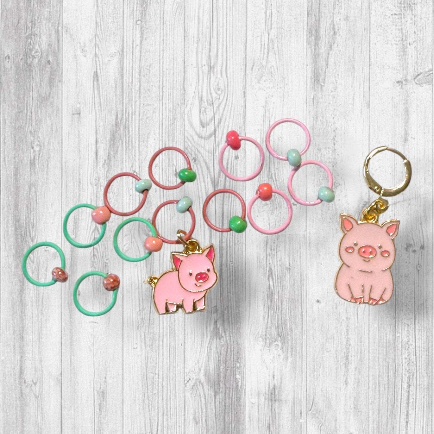 Who’s Stitchin’ Next Door Progress & Stitch Markers