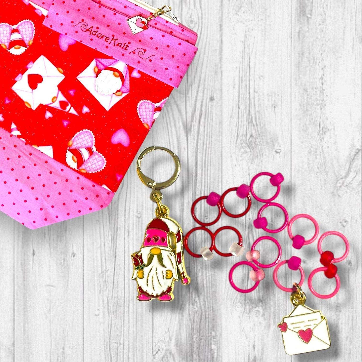 GNPS (Gnome Postal Service) Progress and Stitch Markers