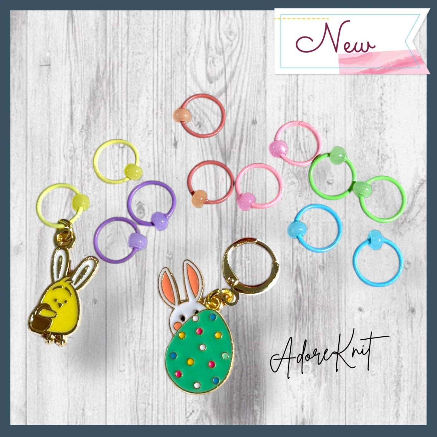 Chick in Charge Progress and Stitch Markers