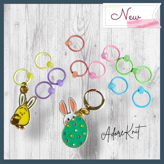 Chick in Charge Progress and Stitch Markers