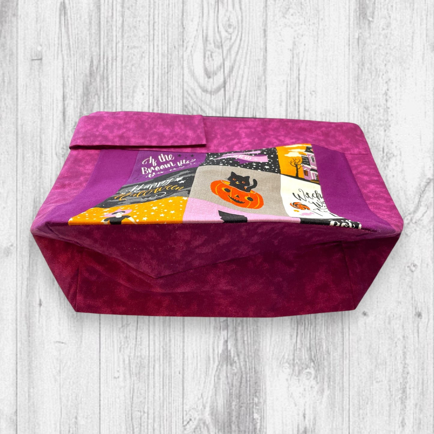 Fab-BOO-Lous Happy Halloween Purple Project Bag