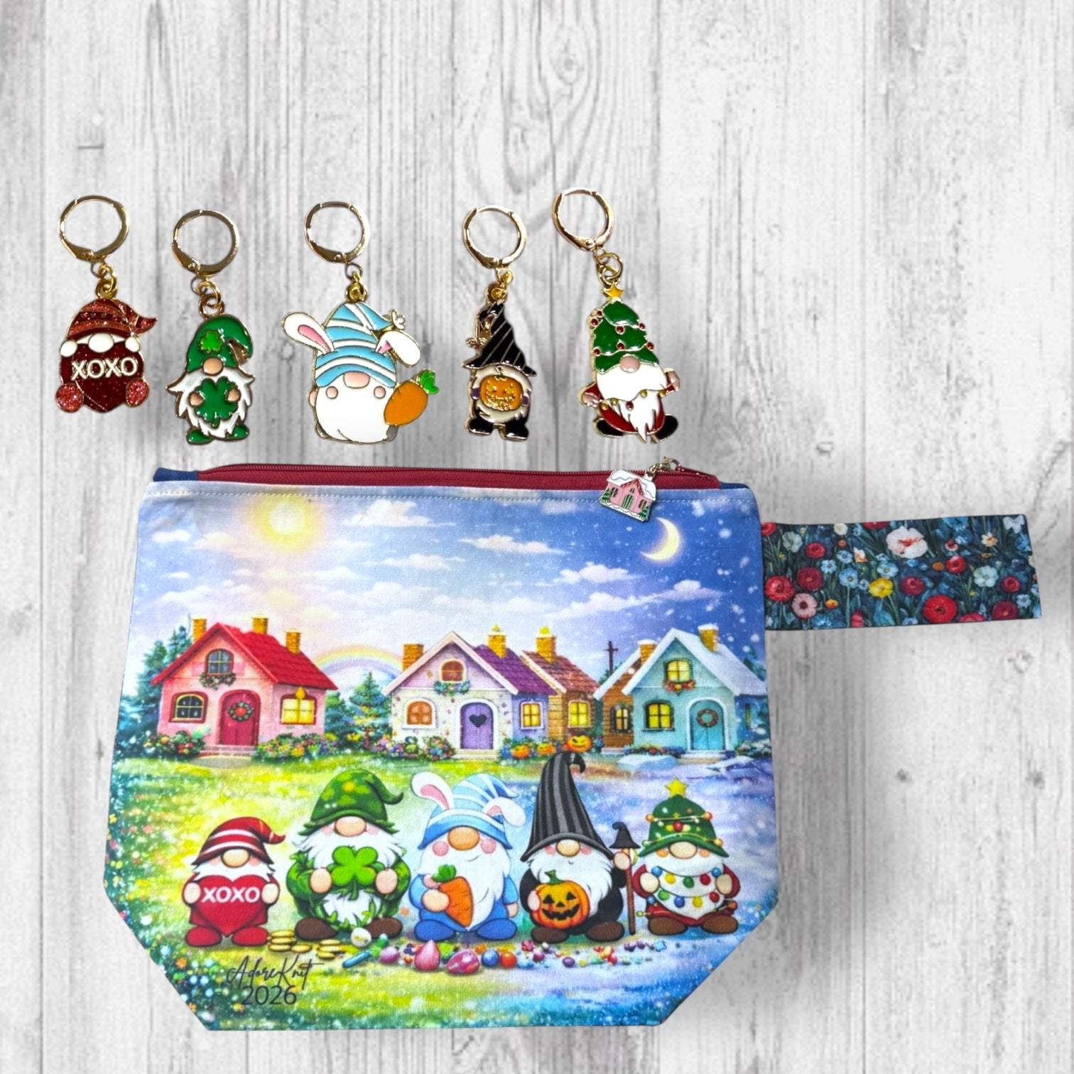 2026 Gnomes Through The Year Project Bag – AdoreKnit