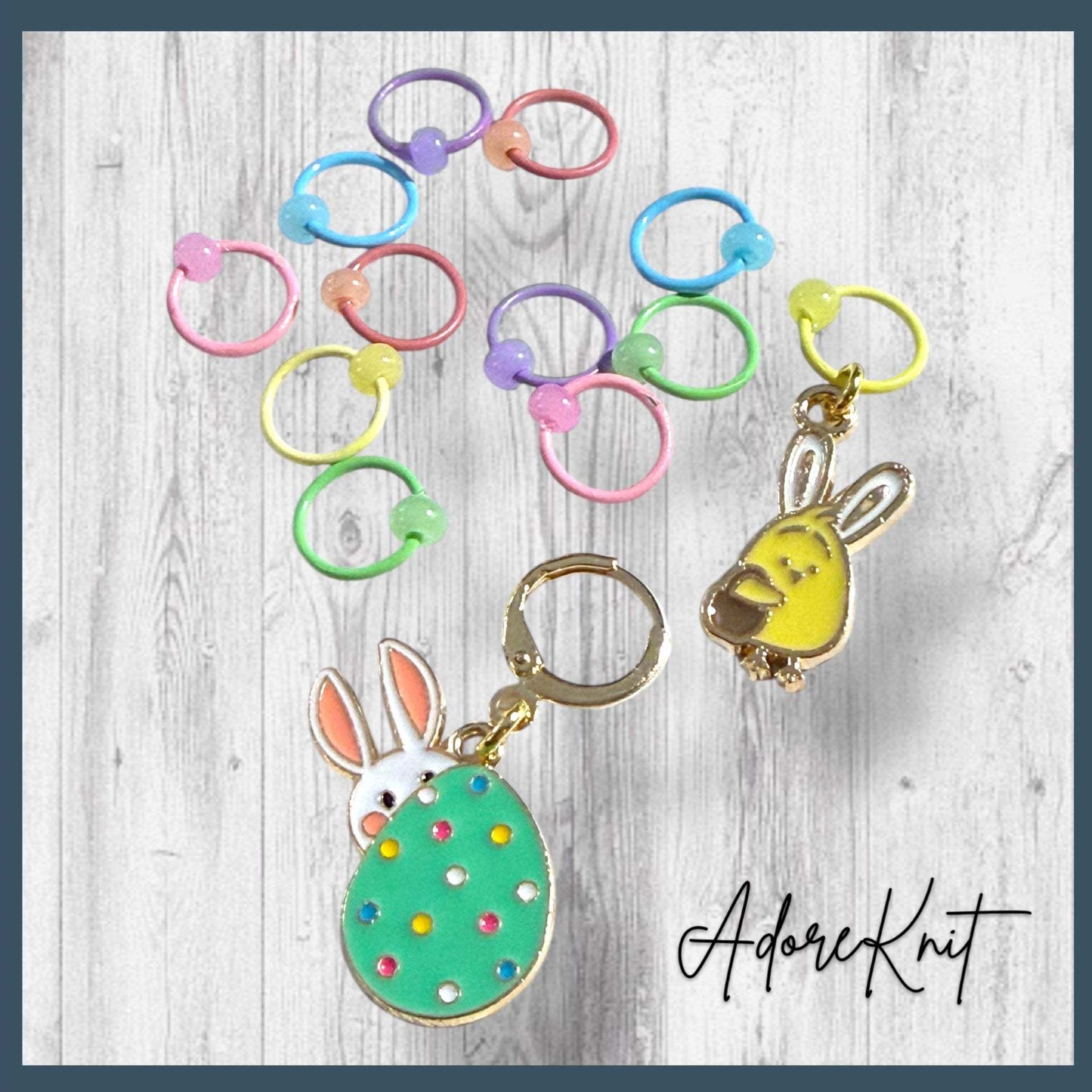 Chick in Charge Progress and Stitch Markers