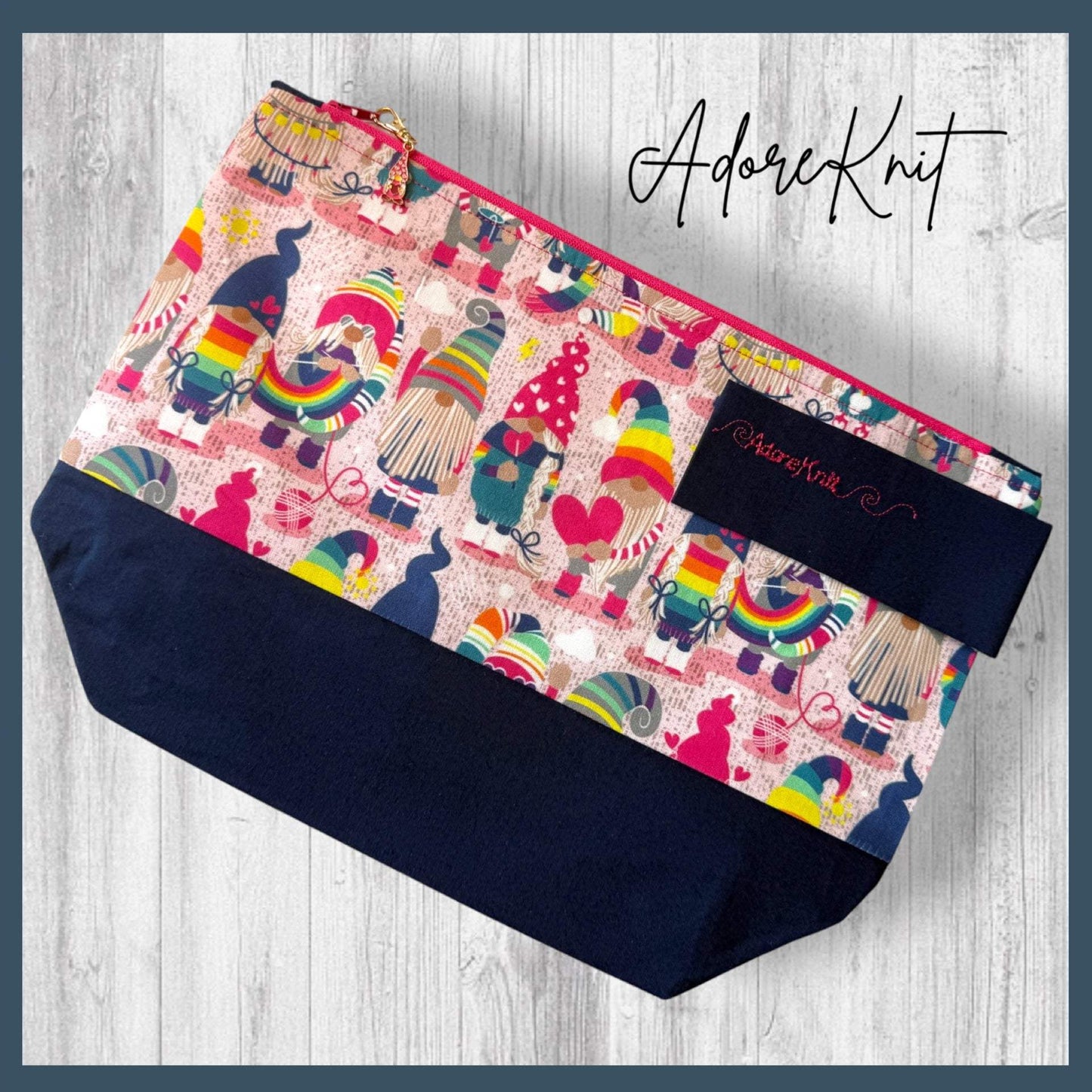Choose Happy Gnomes Project Bag