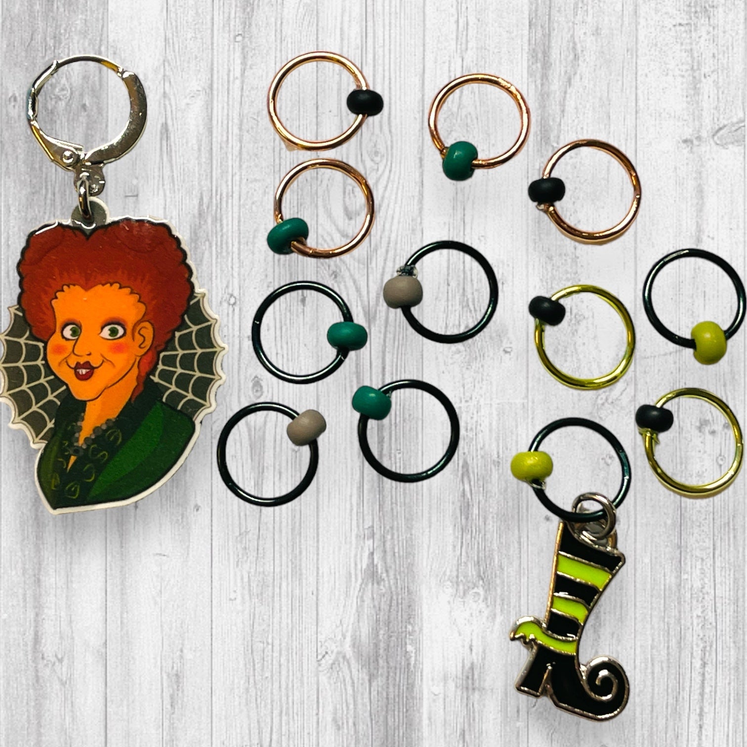 Head Witch Progress and Stitch Markers - AdoreKnit