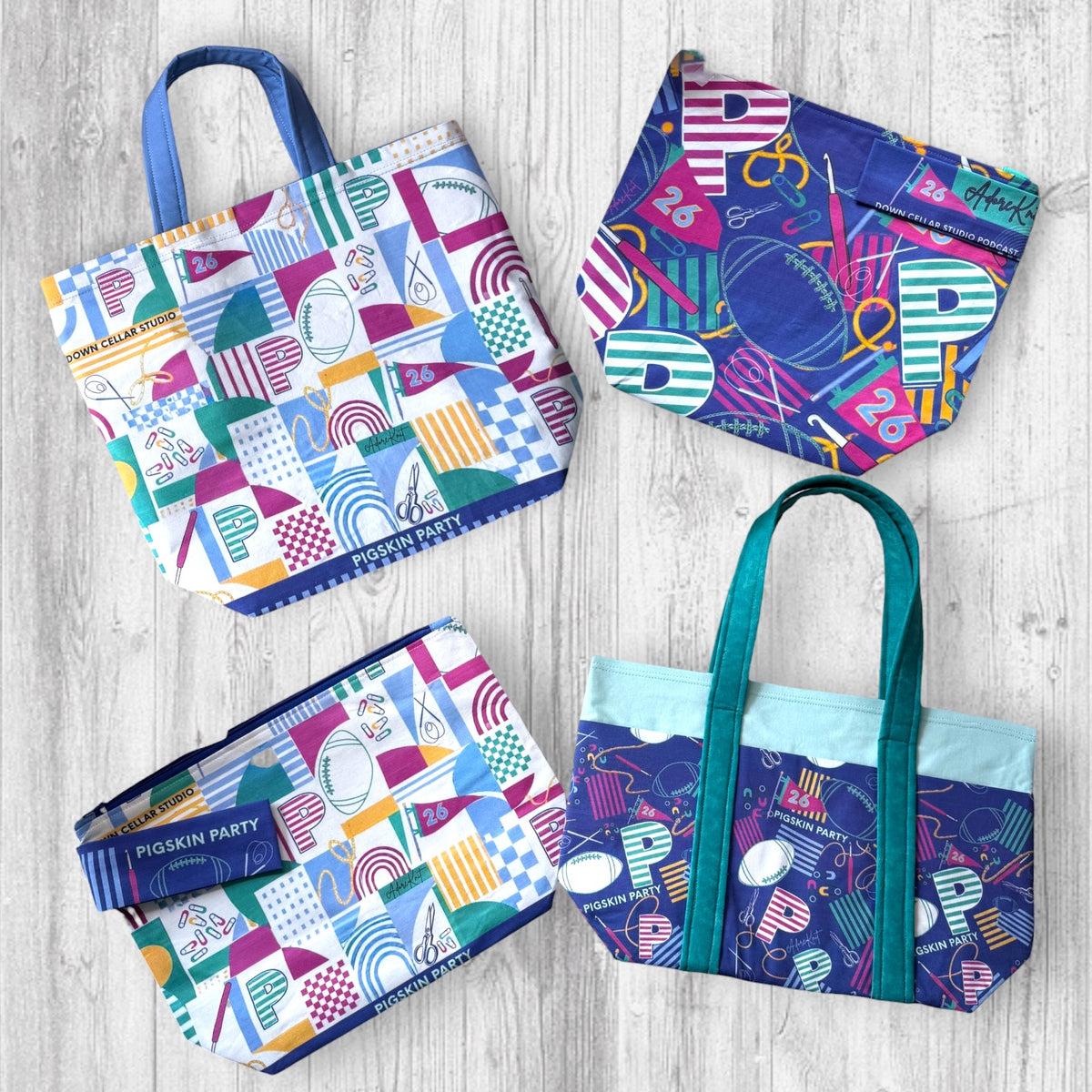 AdoreKnit 2026 Exclusive Pigskin Party Tote Bags