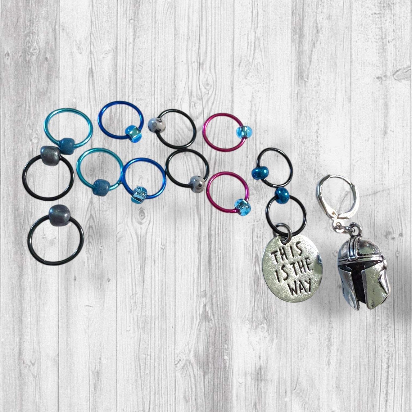 This Is the Way to Finish the Project Progress and Stitch Markers