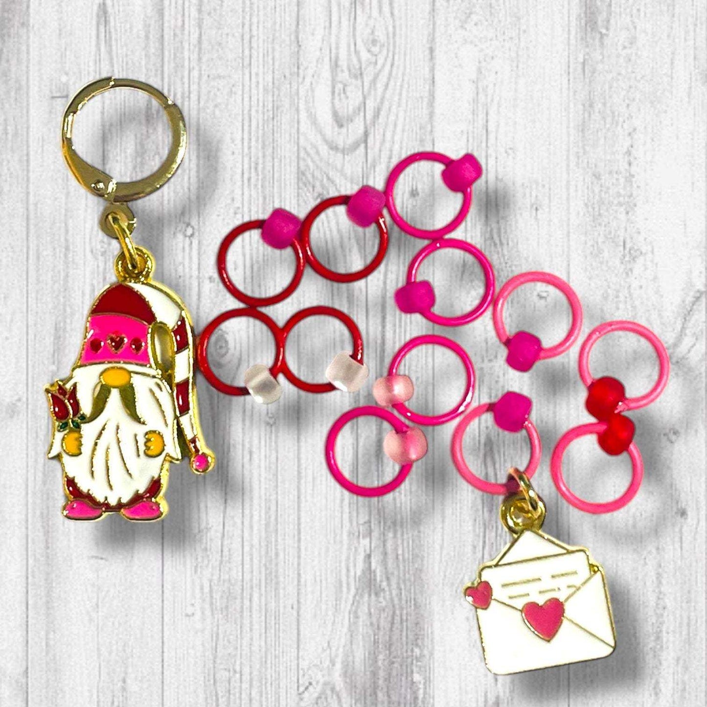 GNPS (Gnome Postal Service) Progress and Stitch Markers