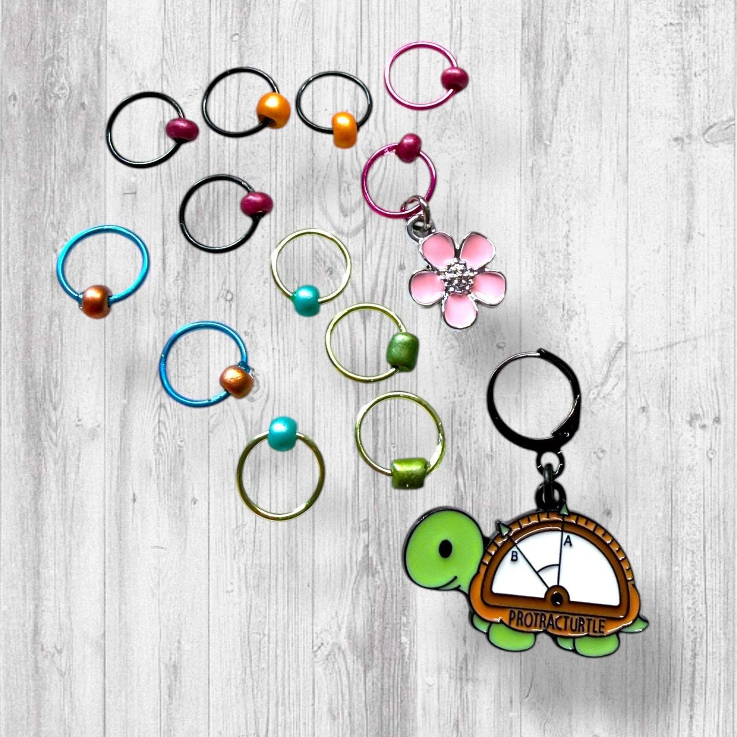 Protracturtle Says The Limit Does Not Exist Progress and Stitch Markers