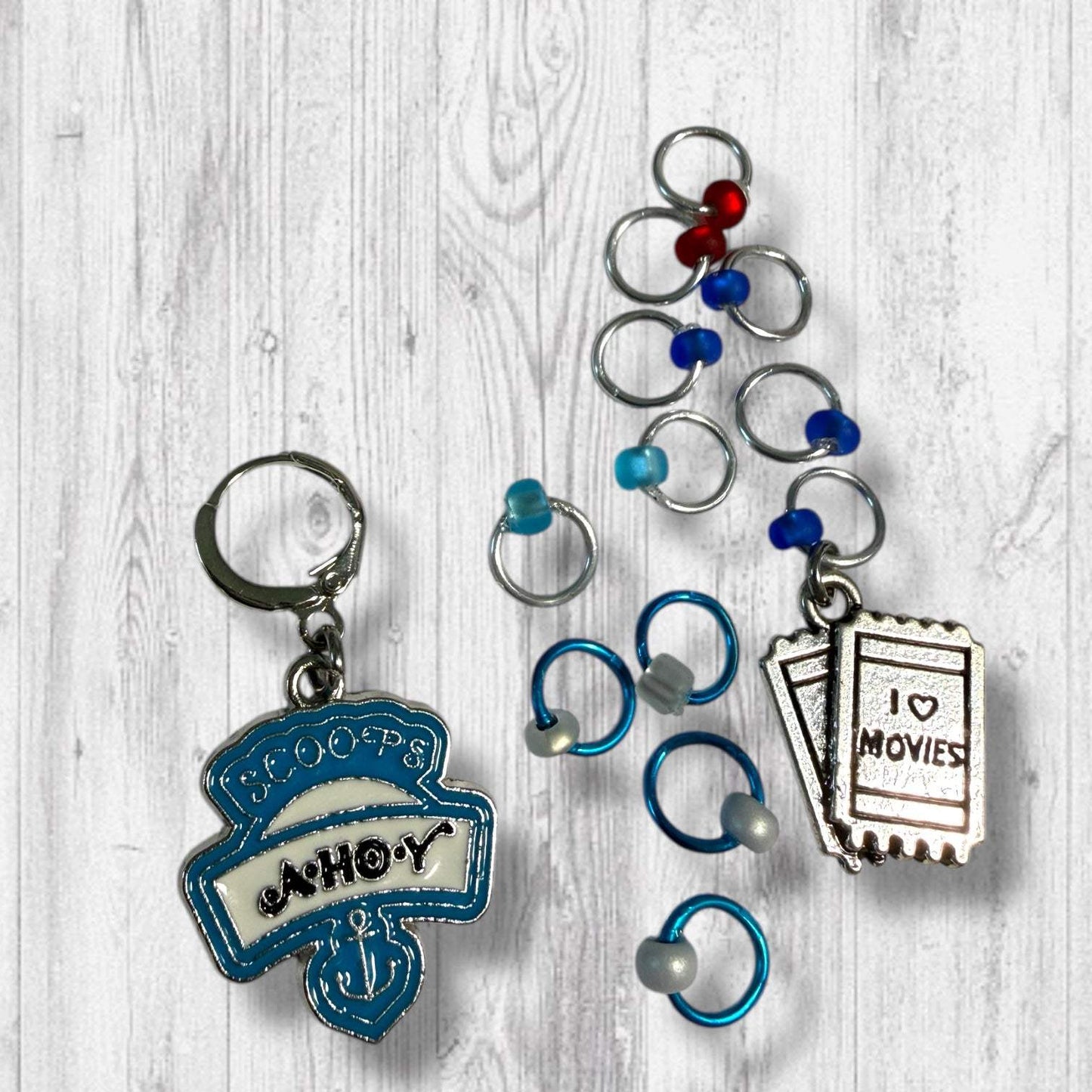 Scoops Ahoy Progress and Stitch Markers