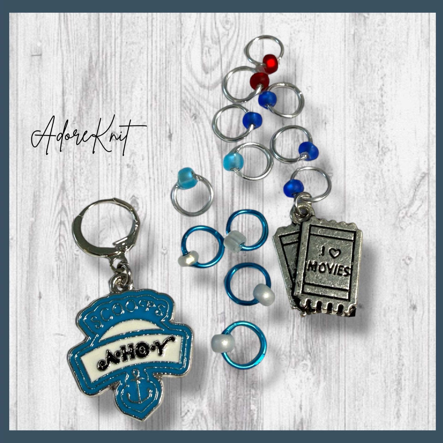 Scoops Ahoy Progress and Stitch Markers