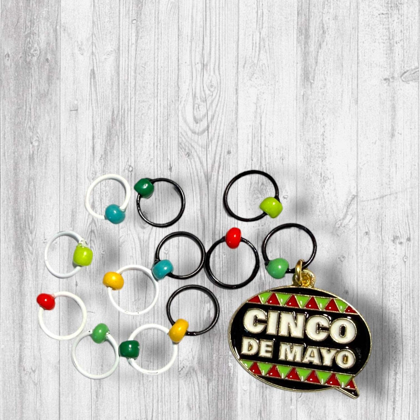 Cinco de Mayo Gnome Celebration Progress & Stitch Markers