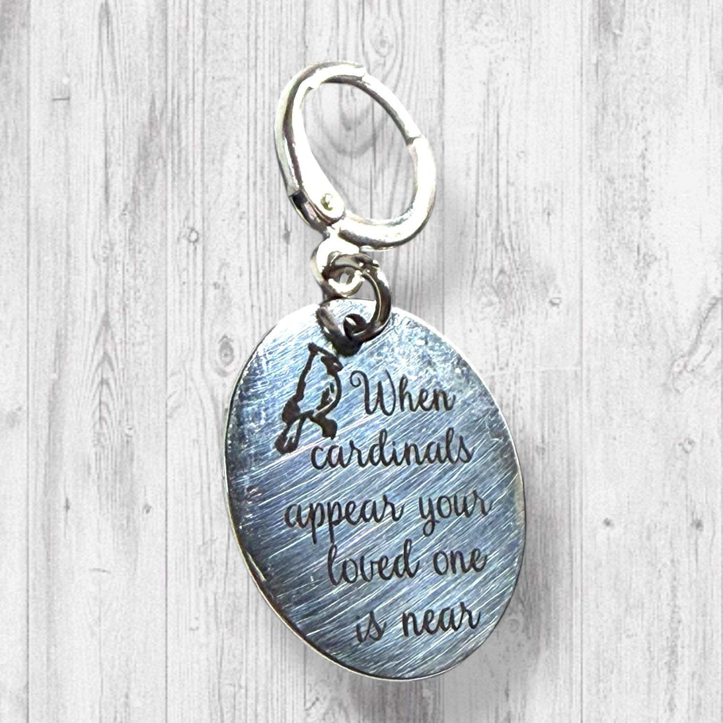 Red Feathers Warm Hearts Progress and Stitch Markers