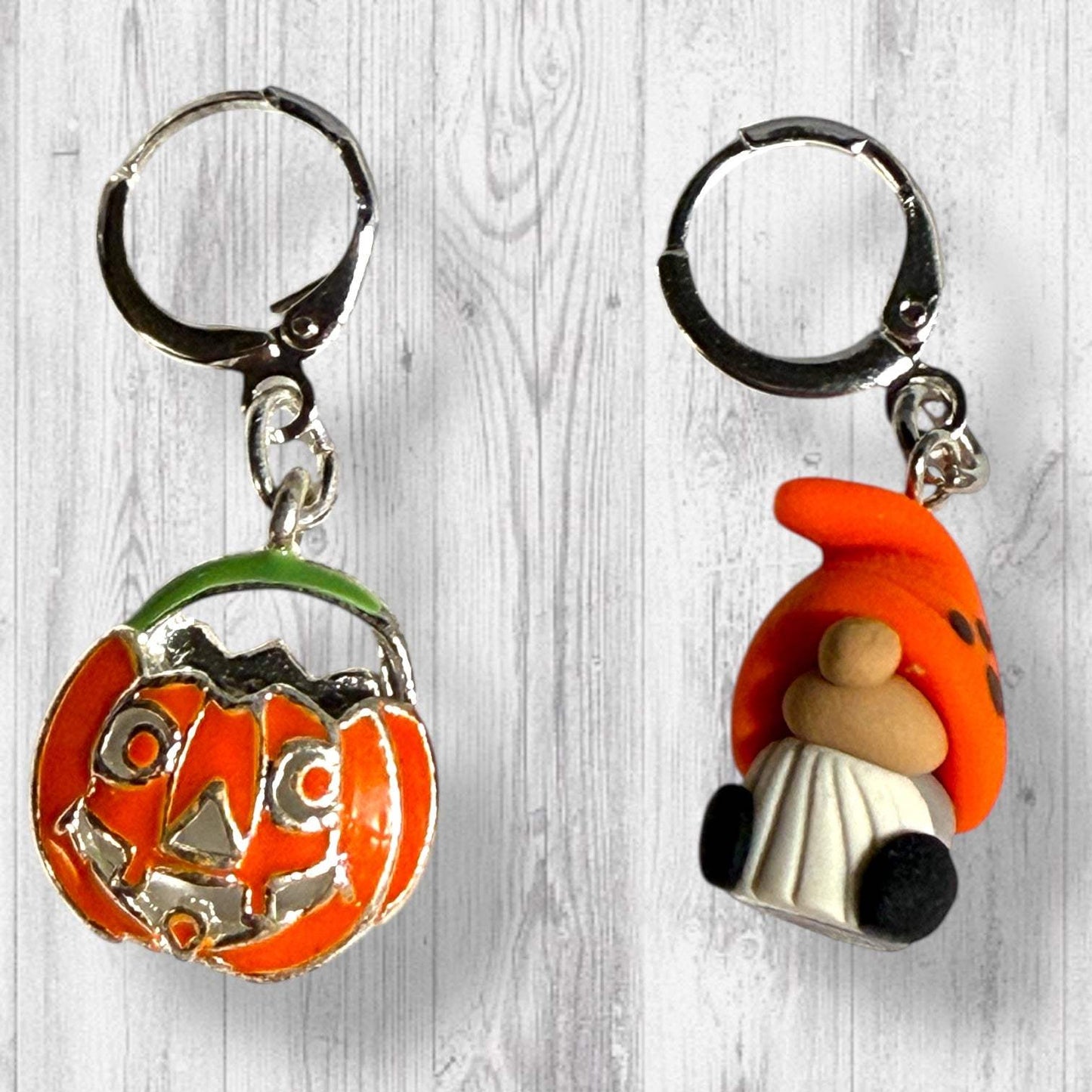 Boo-Bucket Baby Gnome Progress and Stitch Marker Set