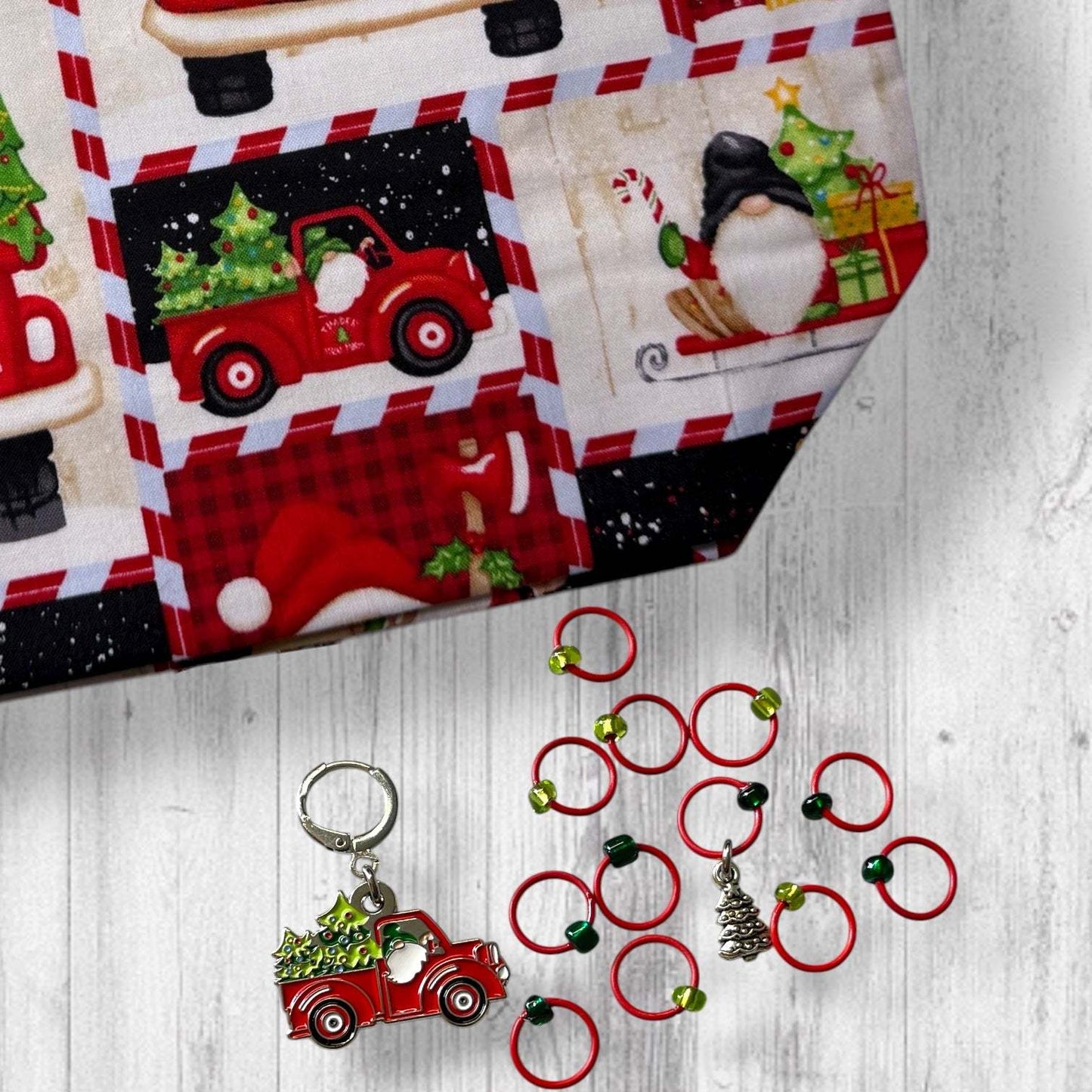 Guaranteed by Christmas Eve! Progress and Stitch Markers