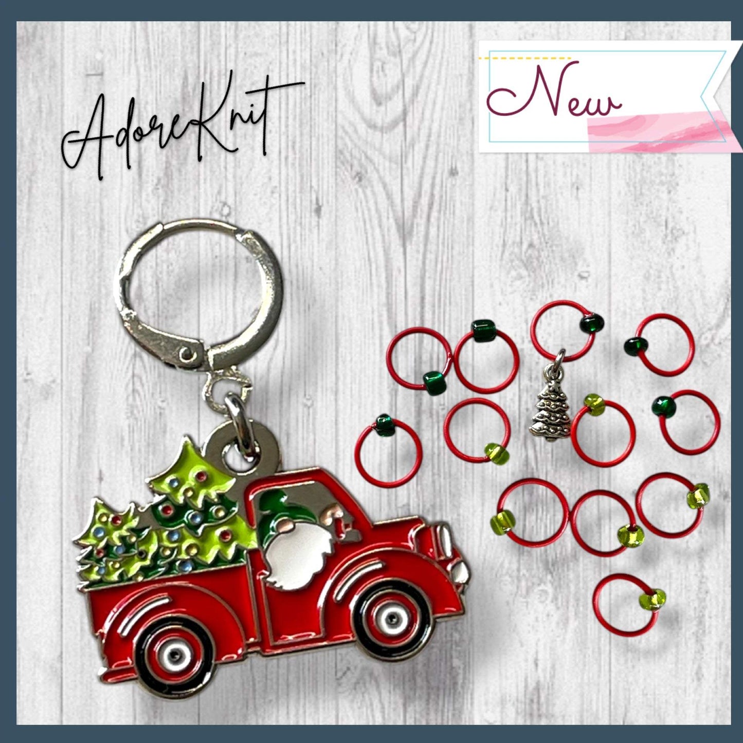 Guaranteed by Christmas Eve! Progress and Stitch Markers