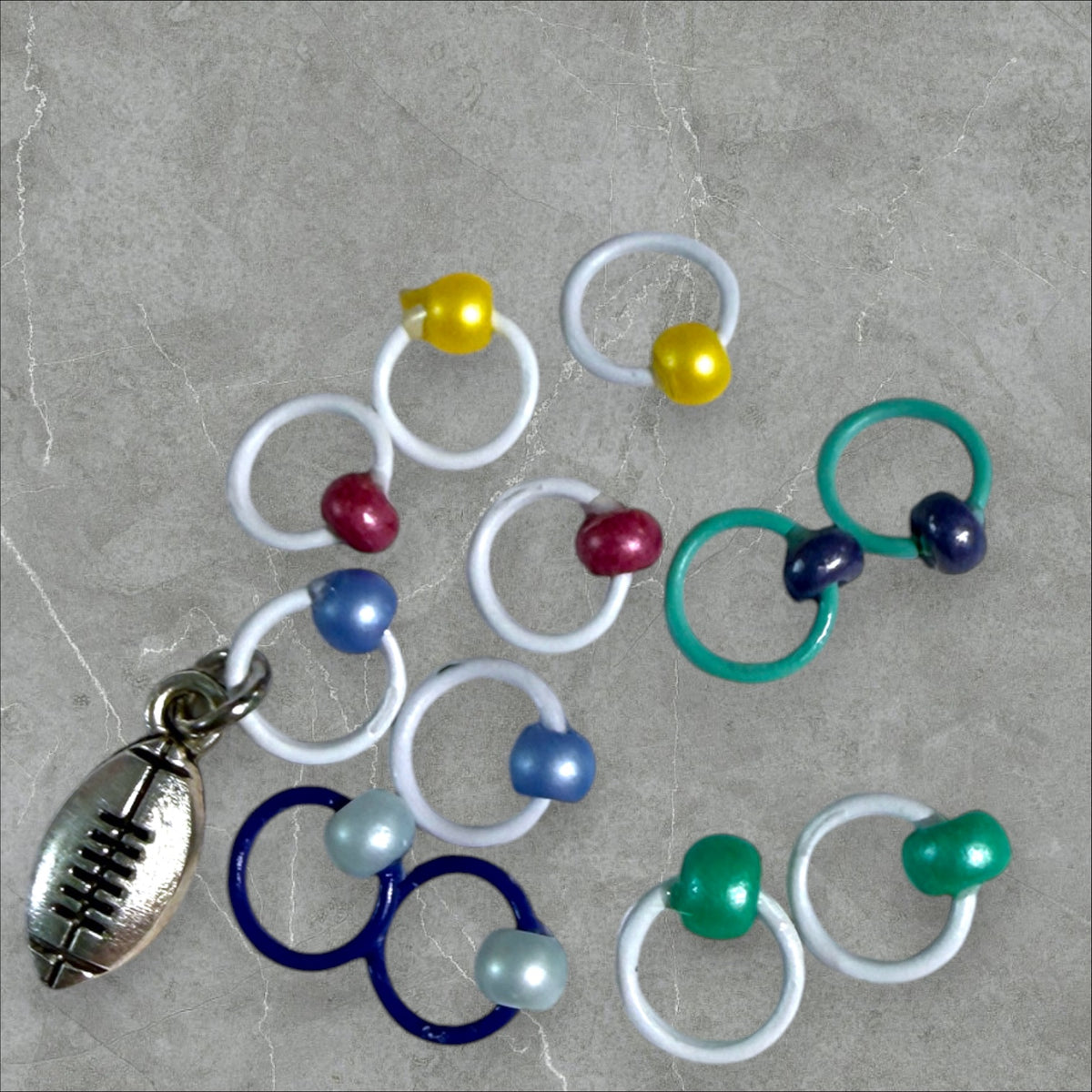2026 Exclusive Pigskin Party Progress Marker and Stitch Markers