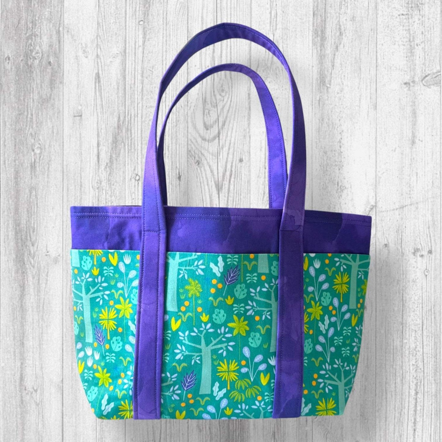 Nothing Suspicious in These Woods Project Bag | Butterfly and Forest Knitting Bag