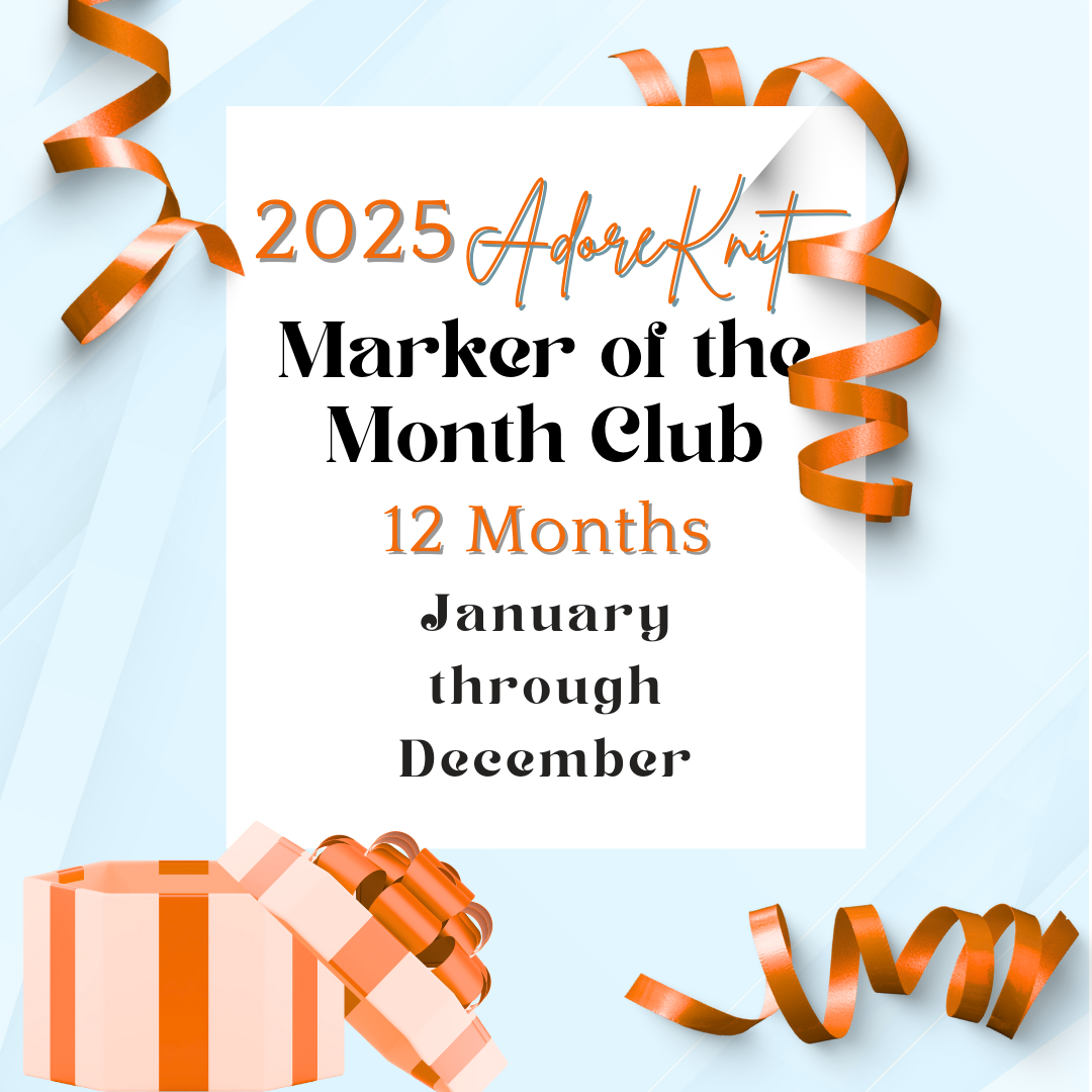 2025 Progress Markers of the Month Club, a monthly surprise set of five progress markers