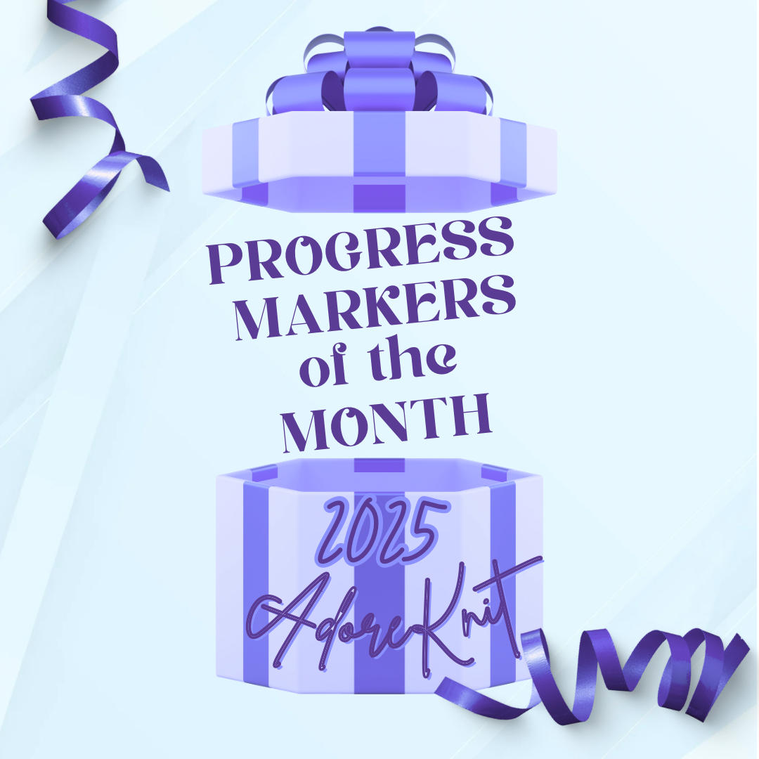 2025 Progress Markers of the Month Club, a monthly surprise set of five progress markers