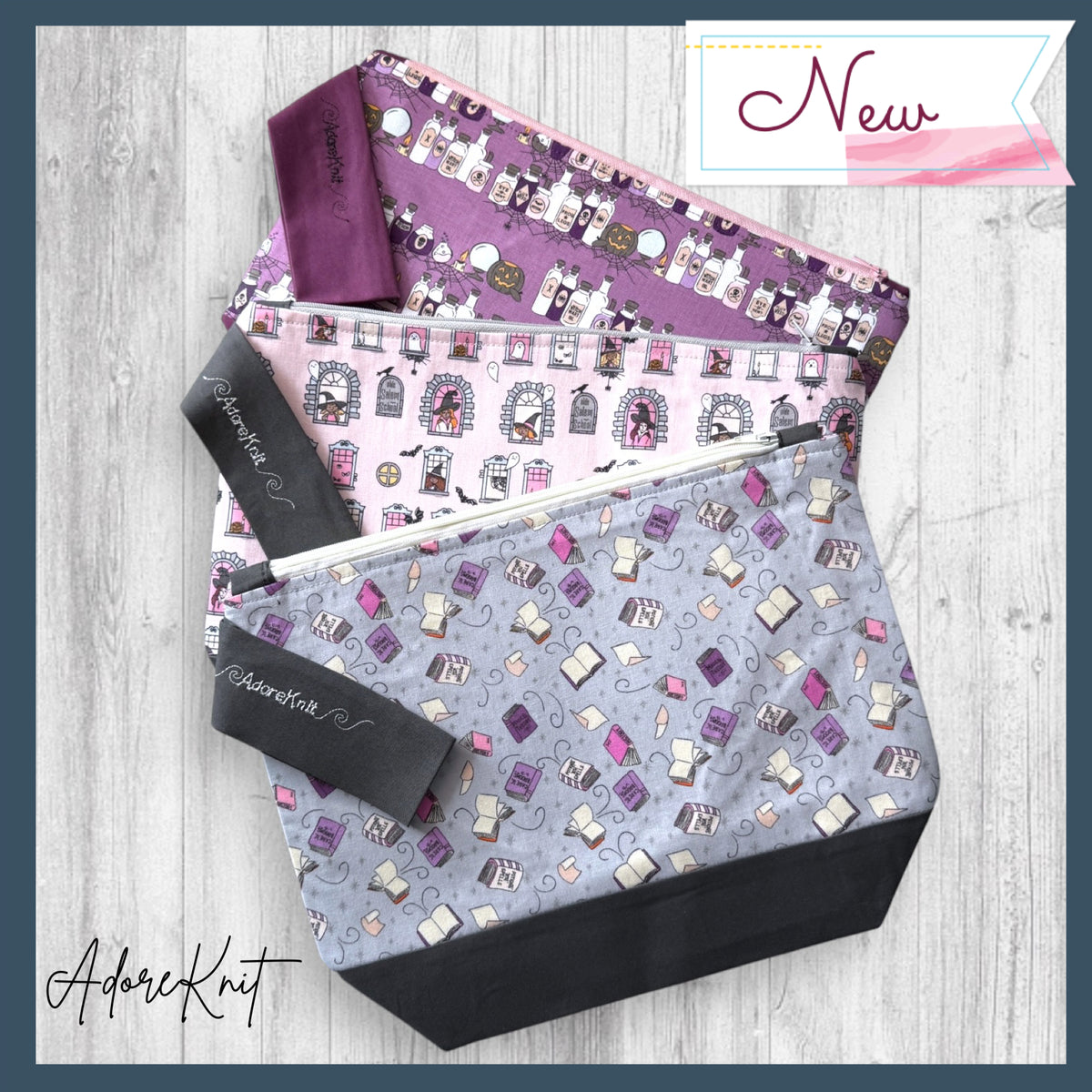 The Witching Hour Curriculum: Required Reading Knitting Project Bag | AdoreKnit