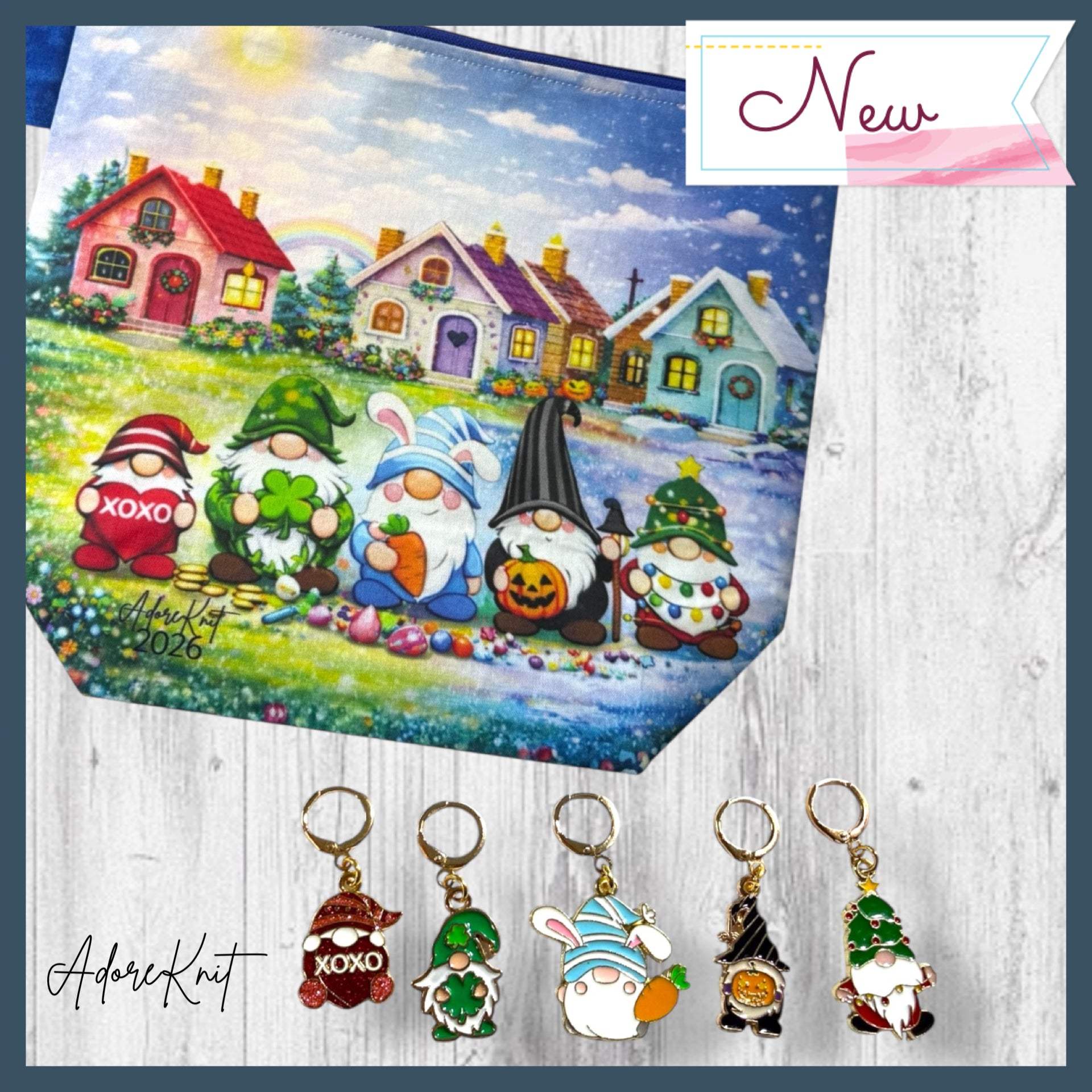 2026 Gnomes Through The Year Project Bag – AdoreKnit