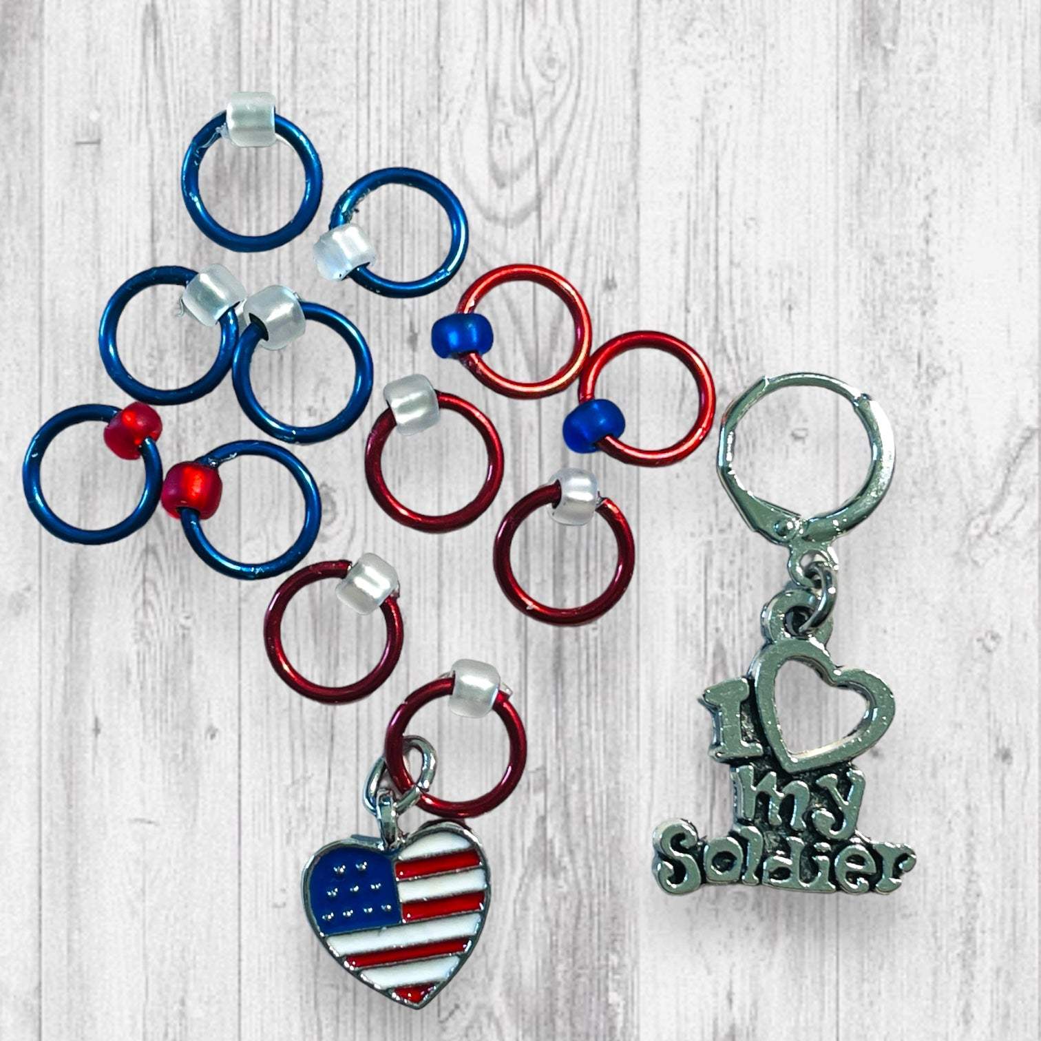 American Pride Progress and Stitch Markers - AdoreKnit