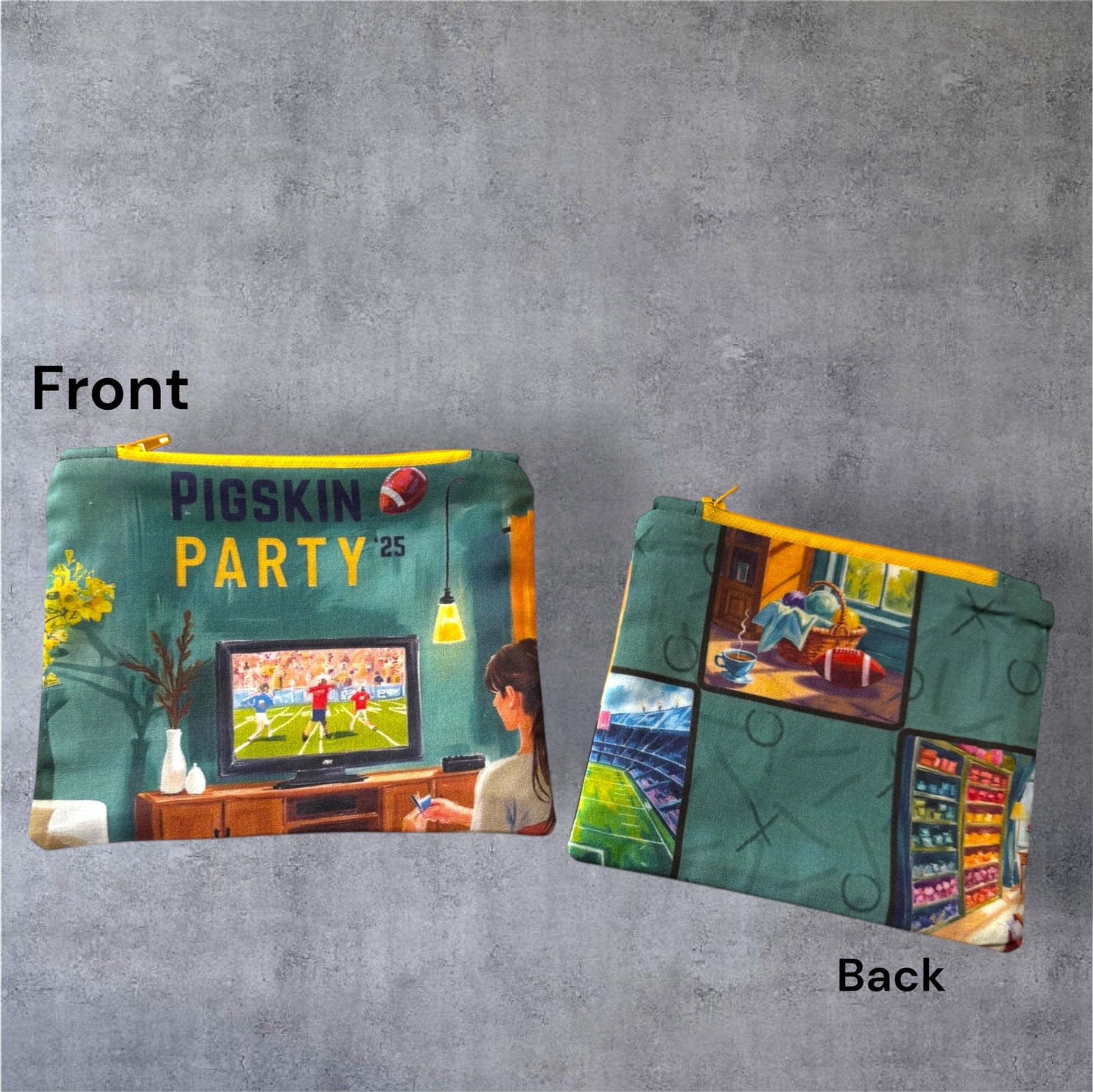 AdoreKnit 2025 Exclusive Pigskin Party Project Tote Bag