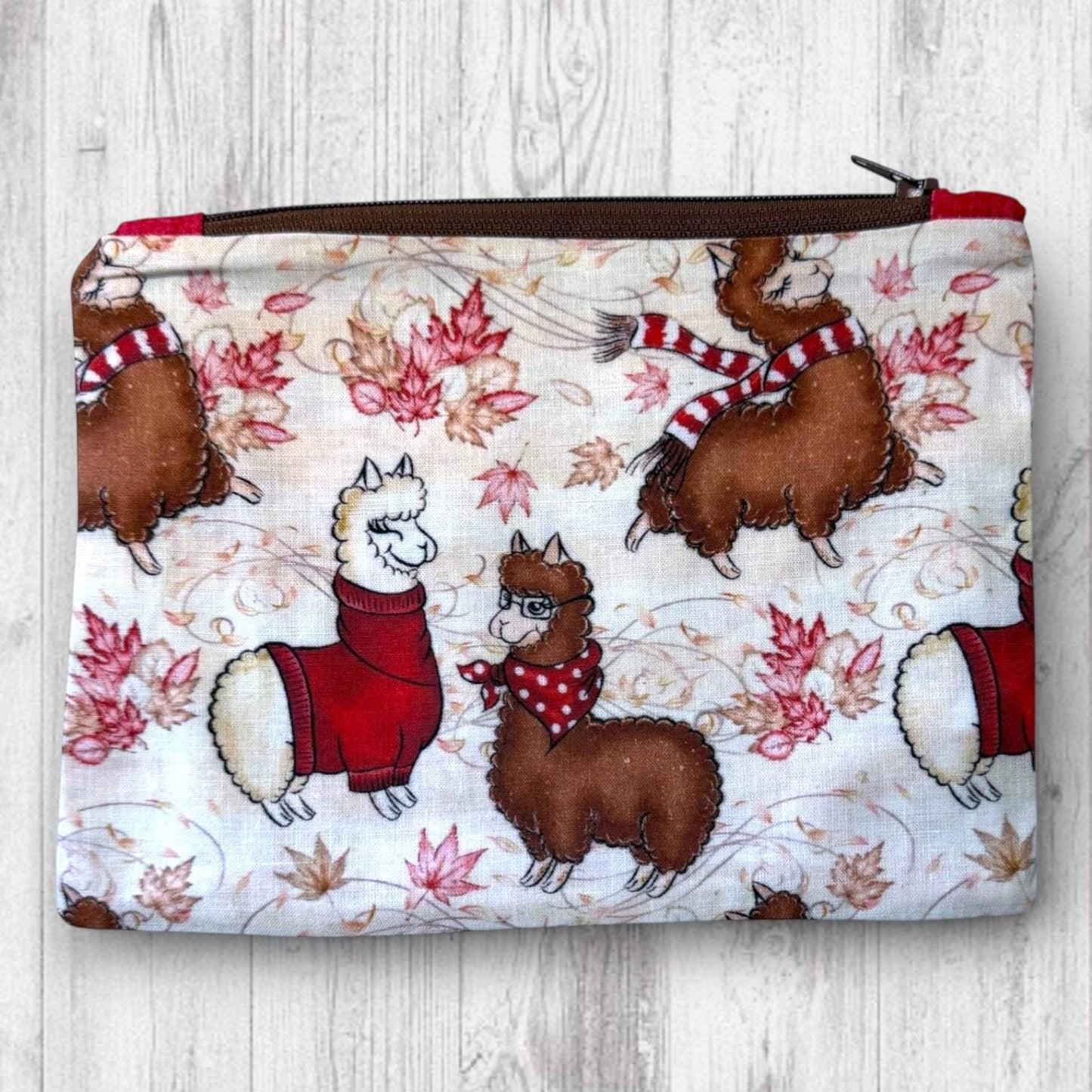 Alpacas in Scarves Project Bag
