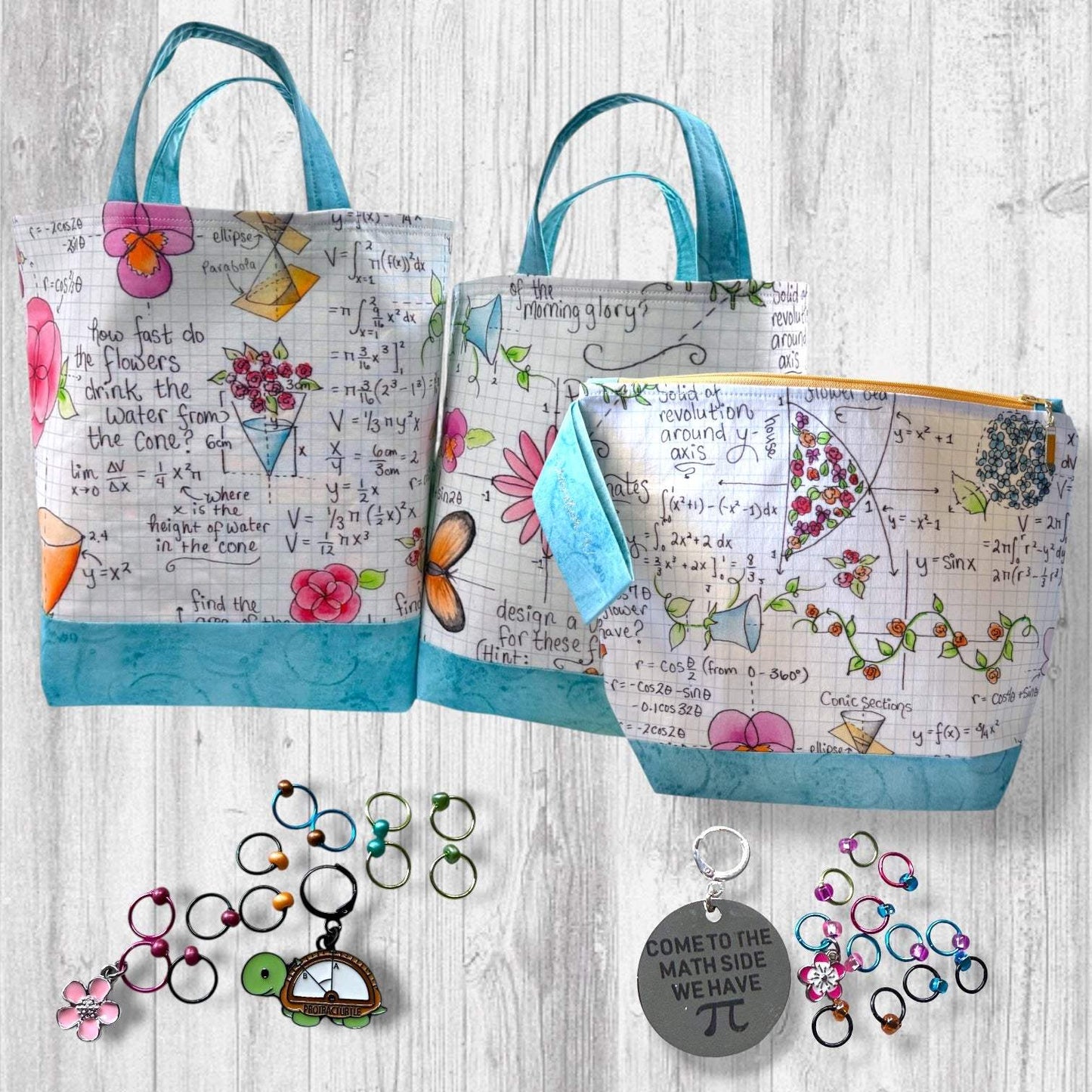 The Limit Does Not Exist (for my yarn stash) Project Bag