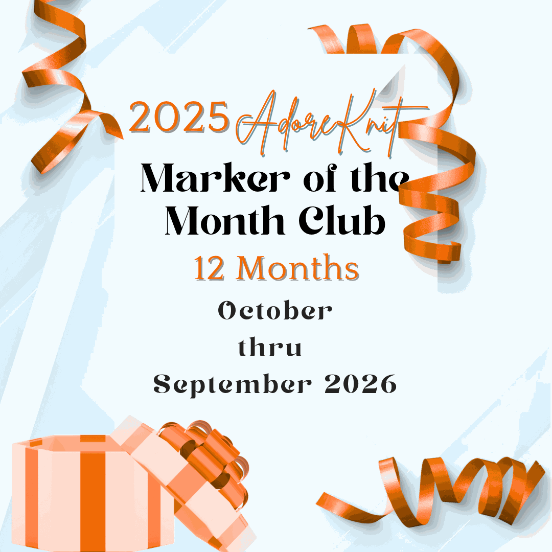 2025 Progress Markers of the Month Club, a monthly surprise set of five progress markers
