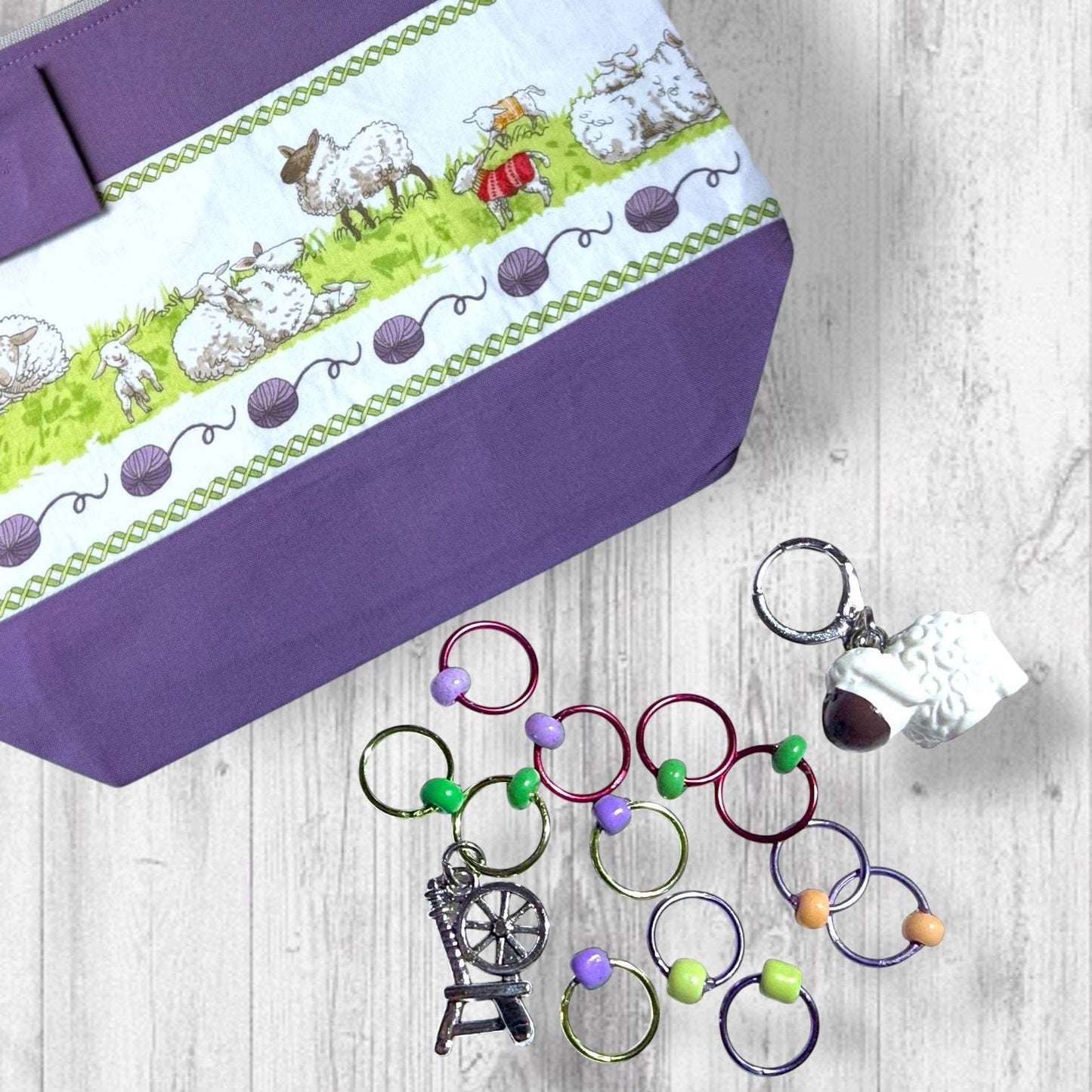 Ewe Made This Happen Progress and Stitch Markers