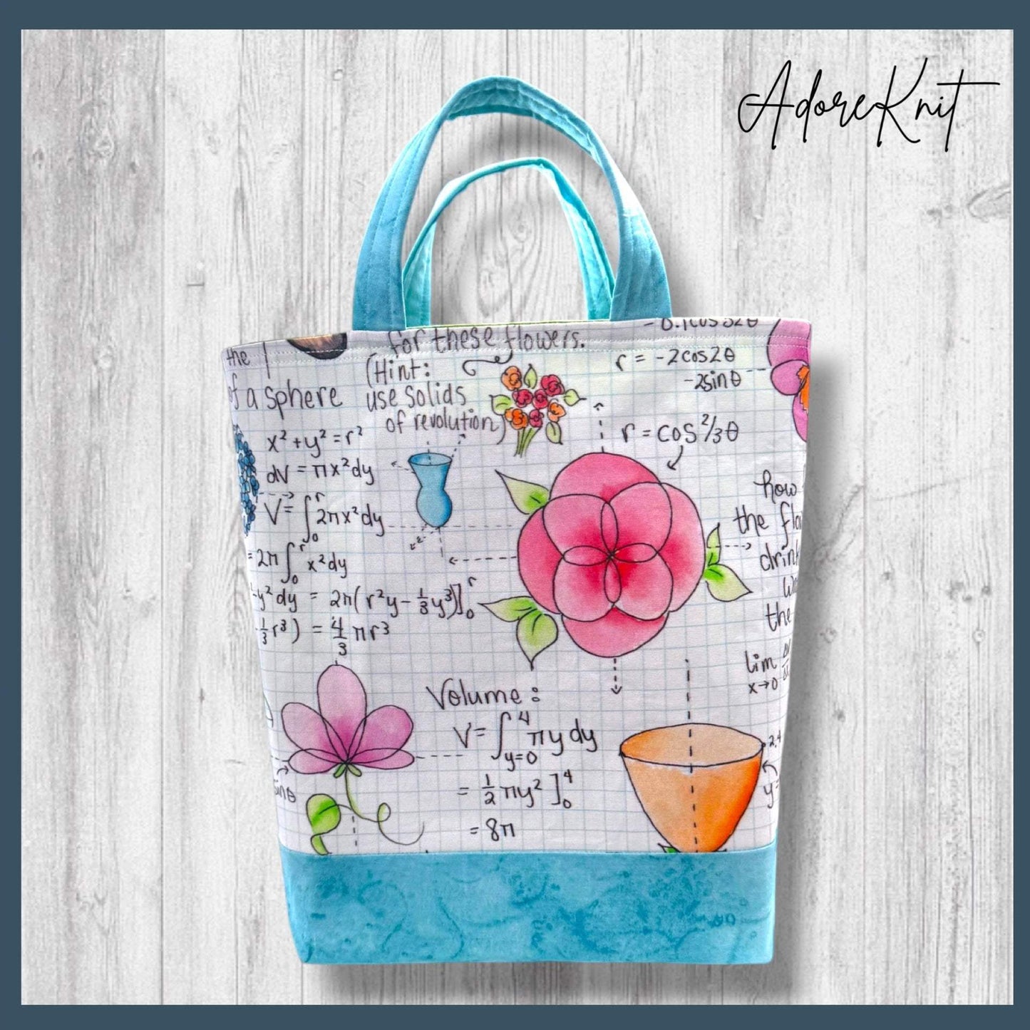 The Limit Does Not Exist (for my yarn stash) Project Bag