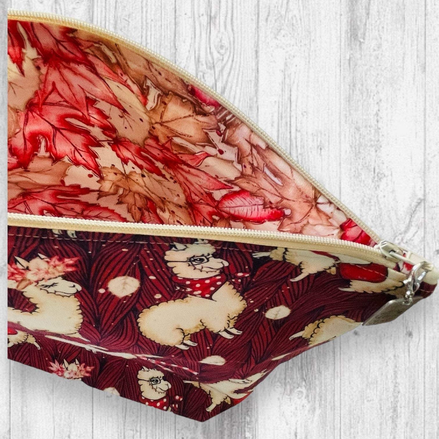 Alpacas with Handbags Project Bag - AdoreKnit