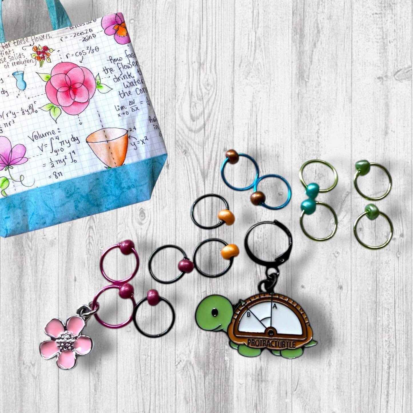 Protracturtle Says The Limit Does Not Exist Progress and Stitch Markers