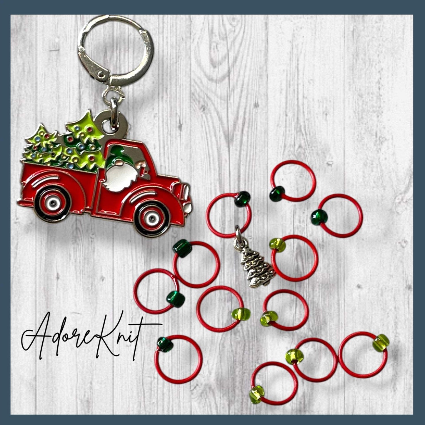 Guaranteed by Christmas Eve! Progress and Stitch Markers